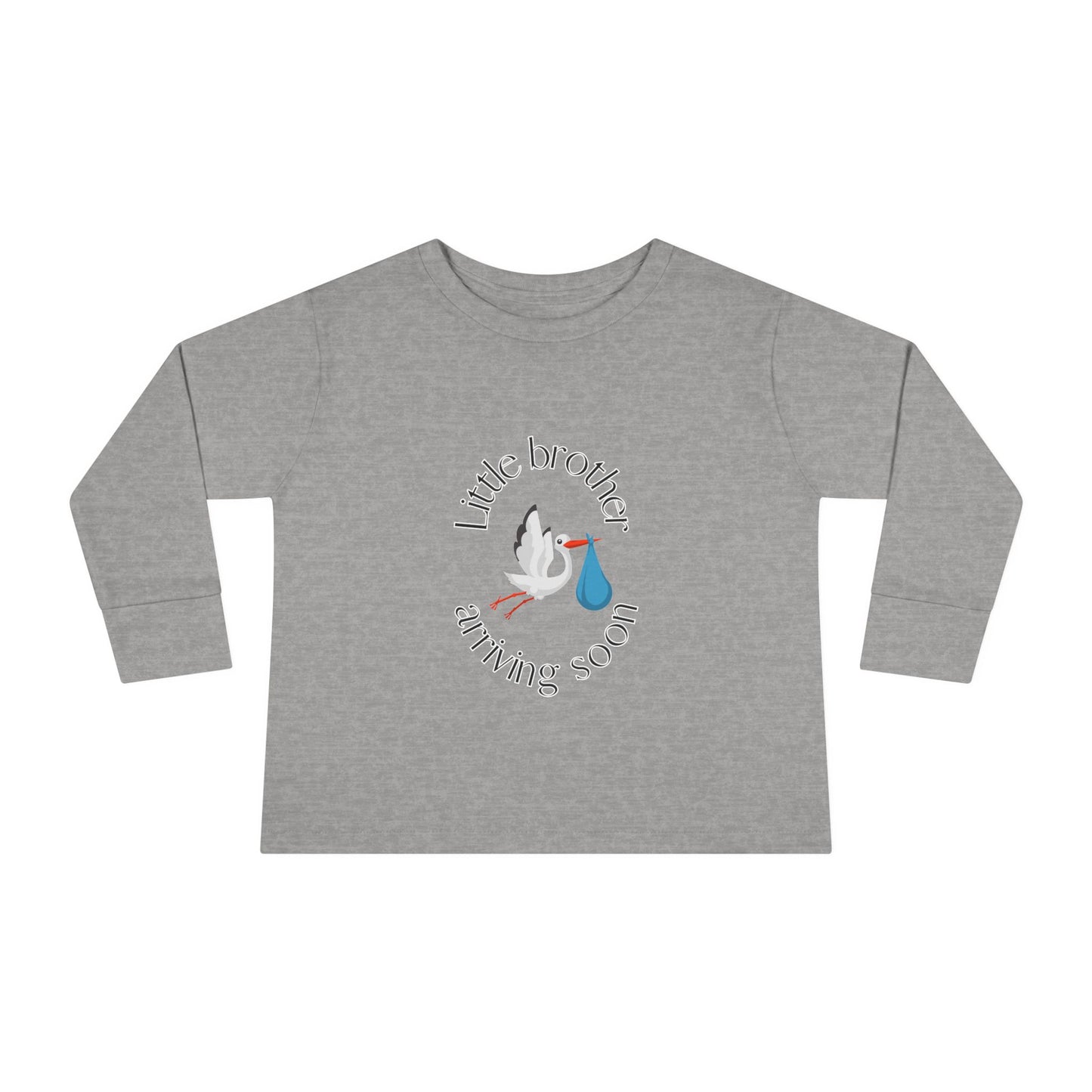 Little Brother Arriving Soon Toddler Long Sleeve Tee