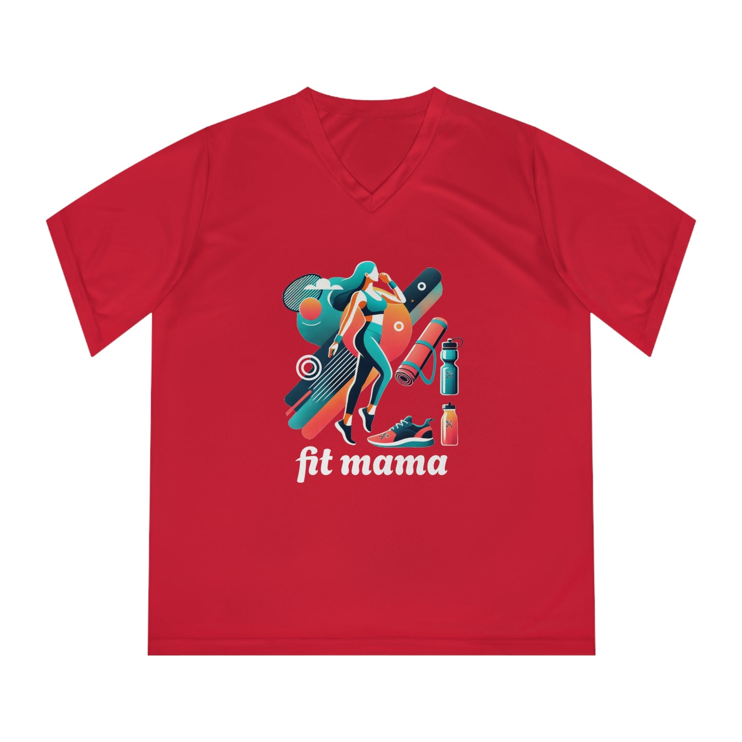 Mom Moves V-Neck Sport Tee
