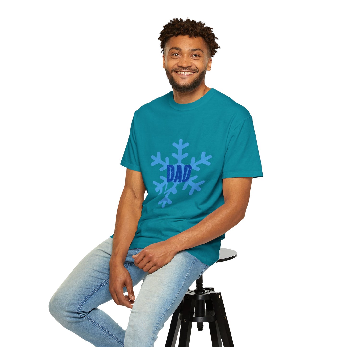 Cool Dad Snowed In Tee Topaz Blue T-Shirt