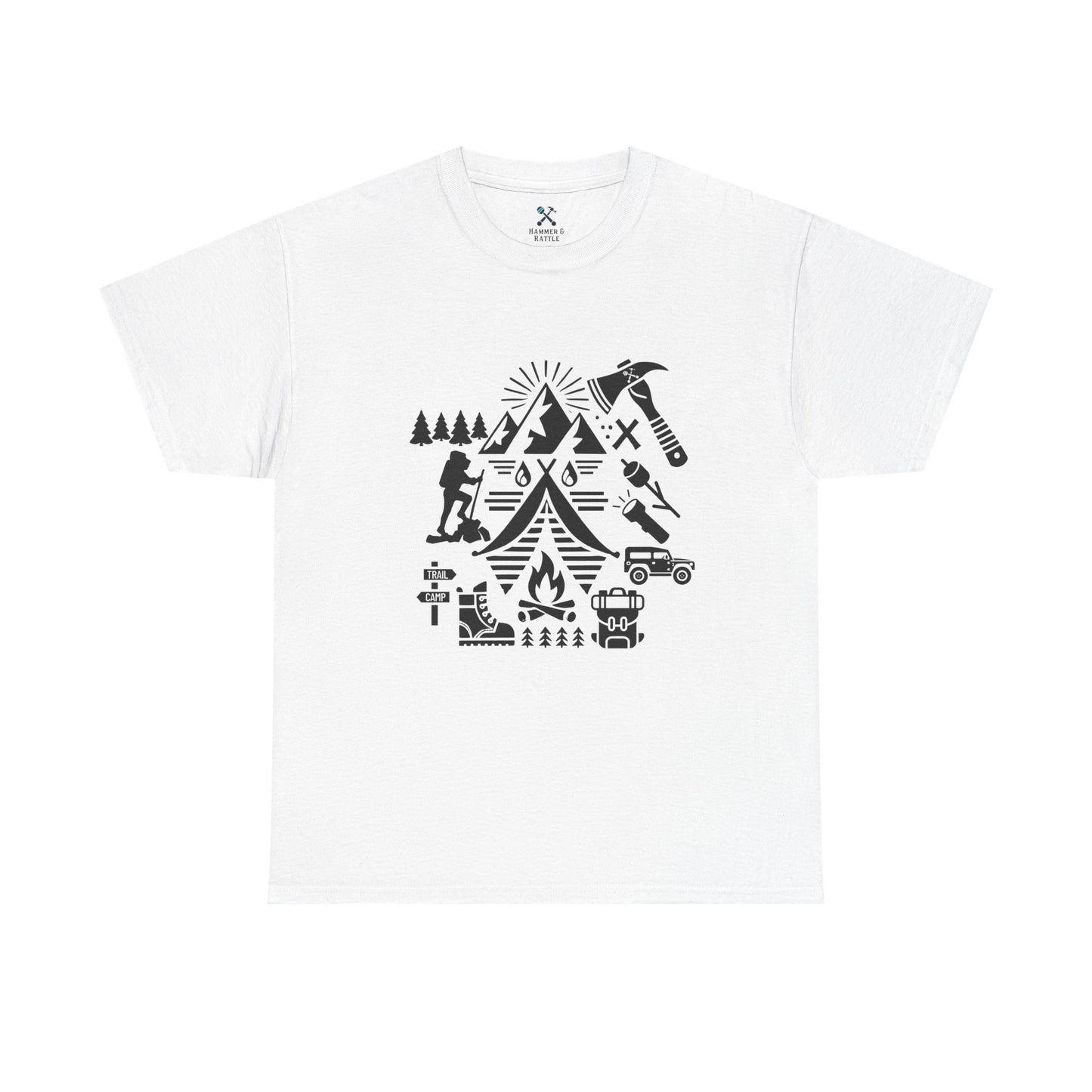 High Contrast Camping Scene Tee
