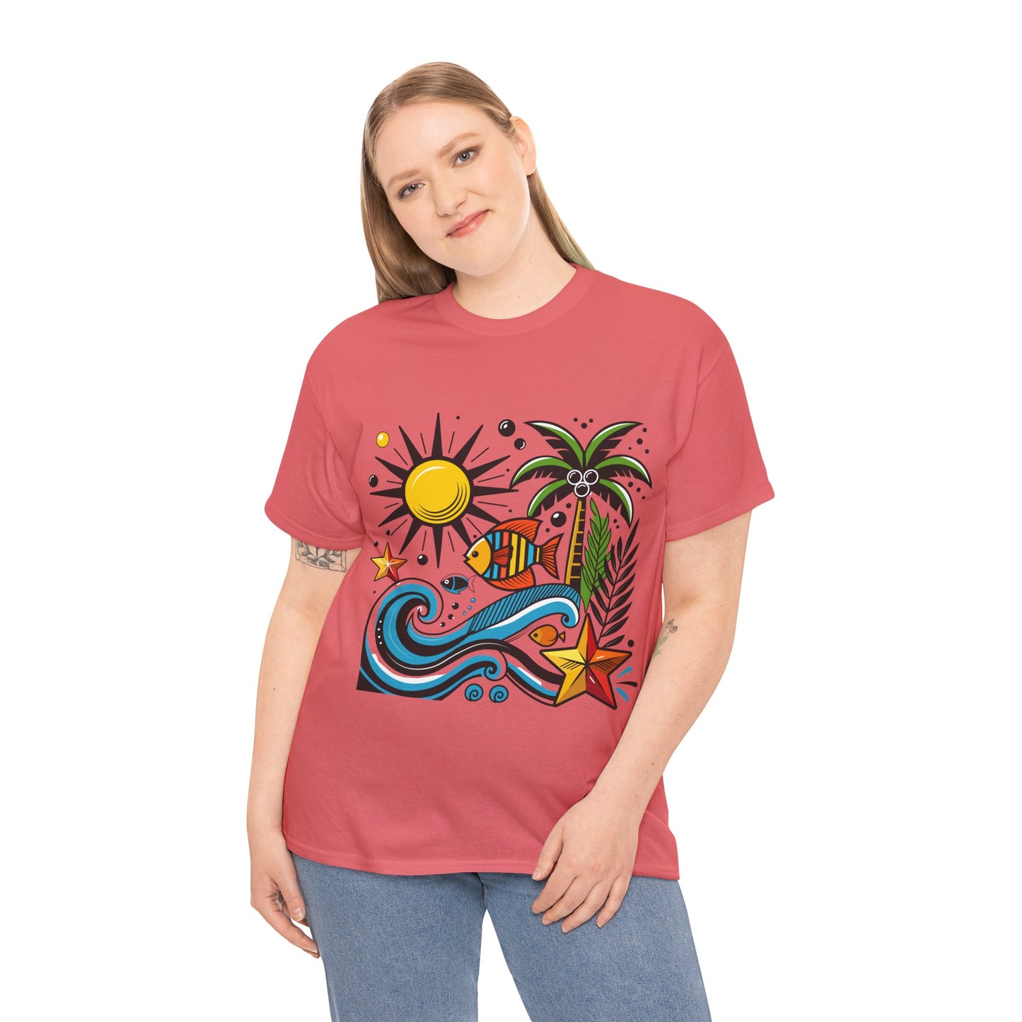 Paradise in Pattern High Contrast Tee