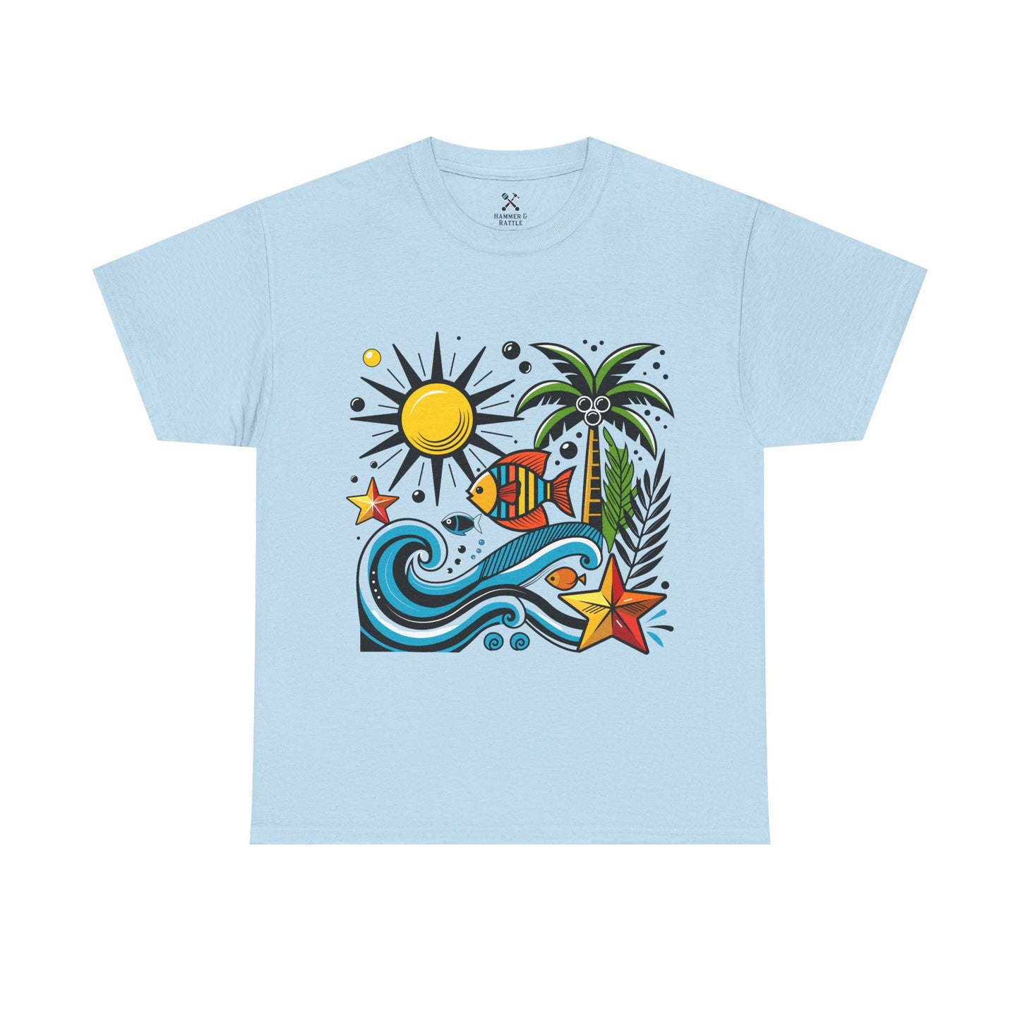 Paradise in Pattern High Contrast Tee