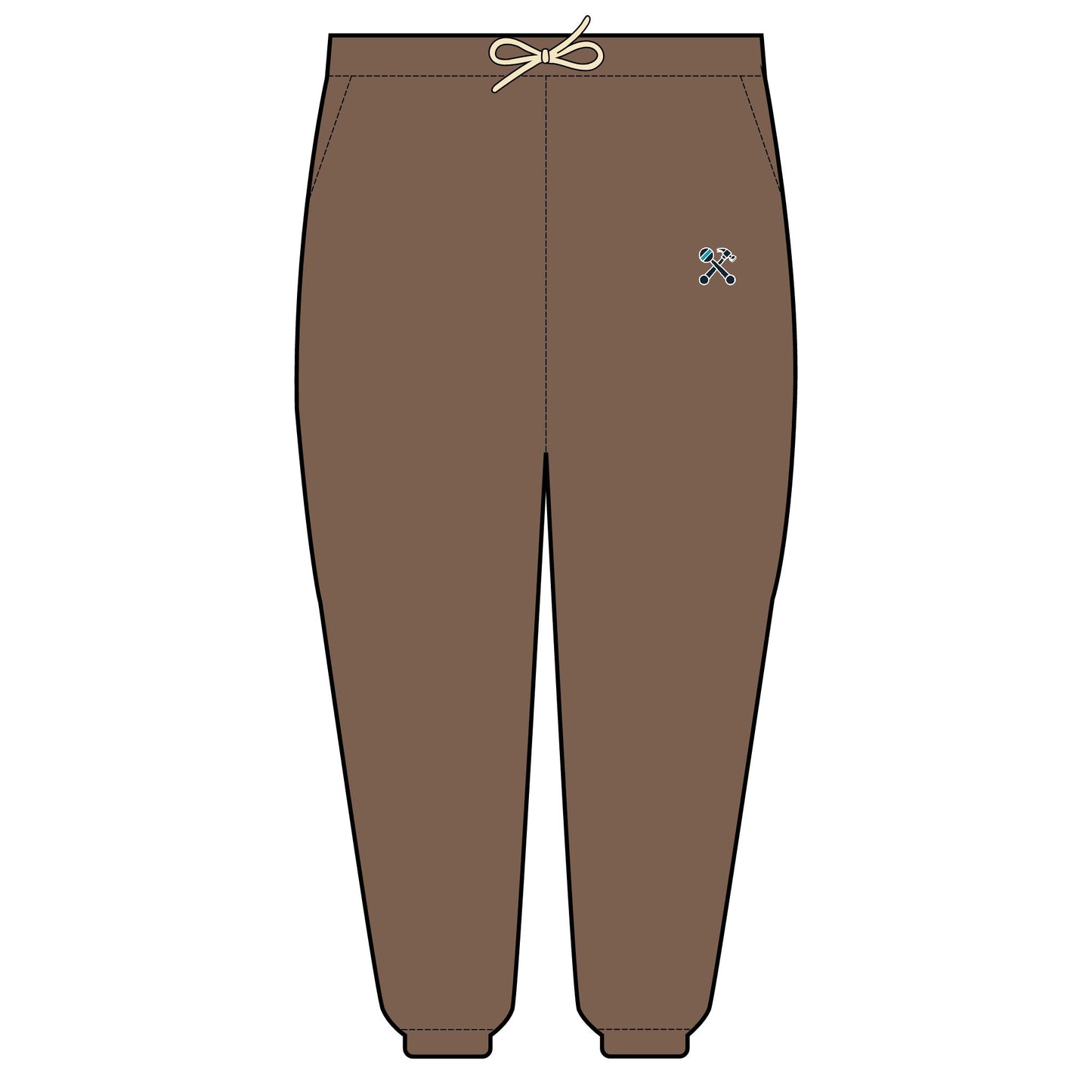 Hammer & Rattle Lightweight Fleece Joggers Espresso Trousers