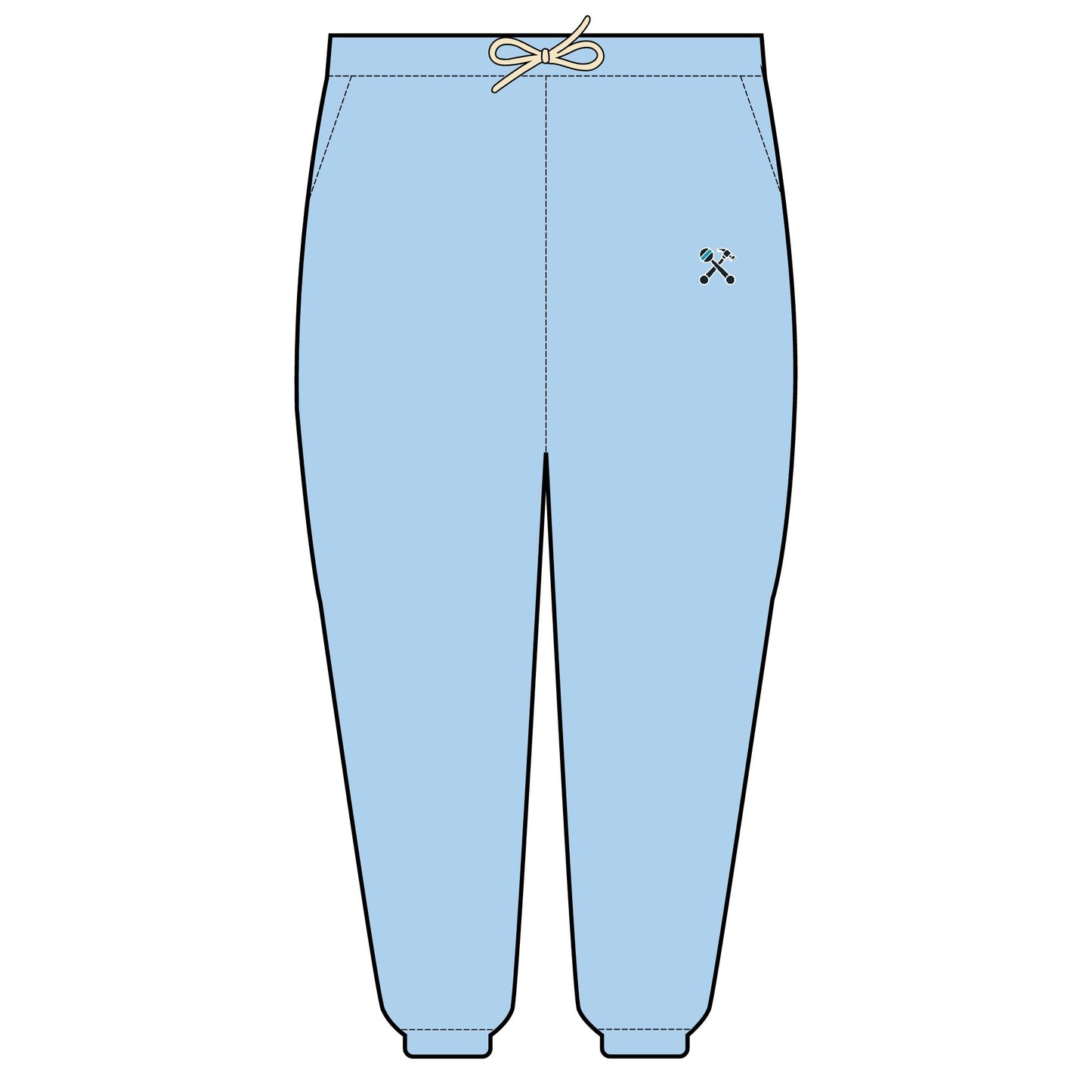 Hammer & Rattle Lightweight Fleece Joggers Hydrangea Trousers