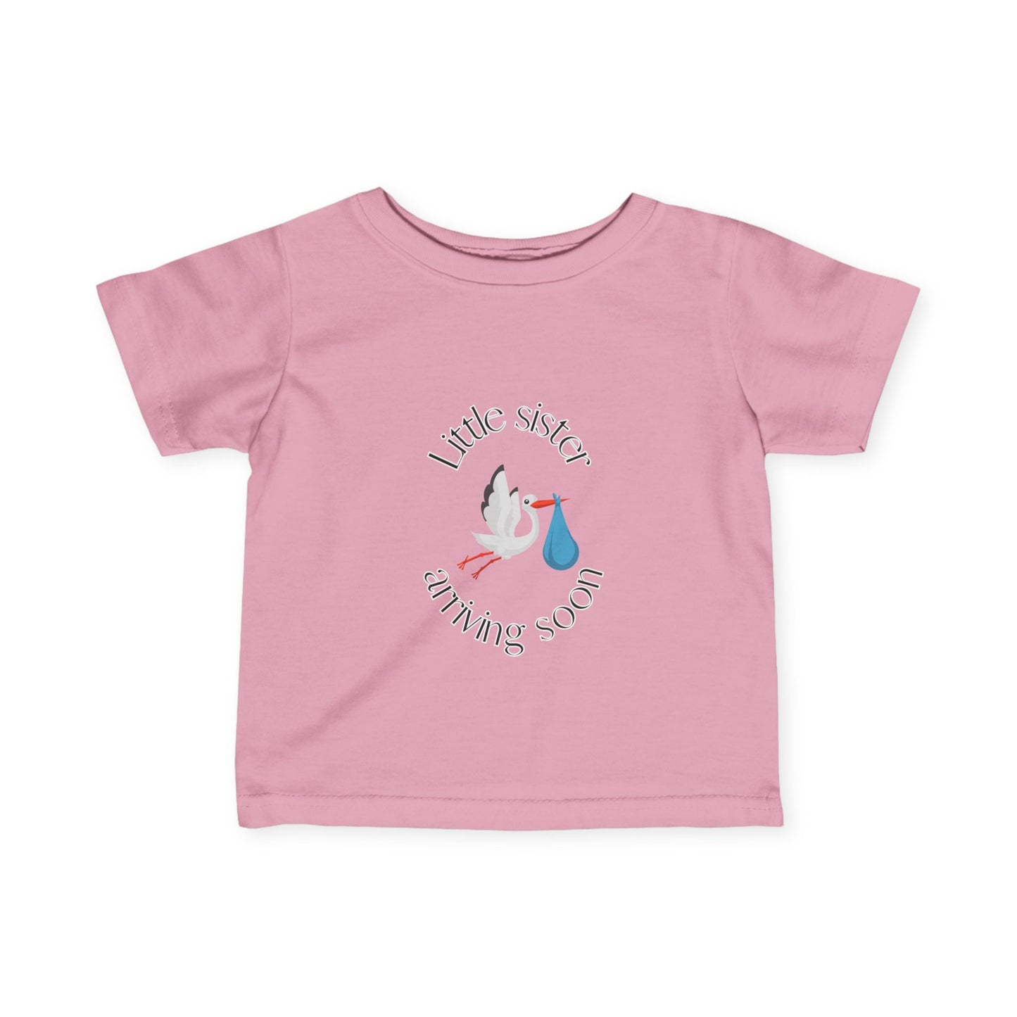 Little Sister Arriving Soon Infant Tee