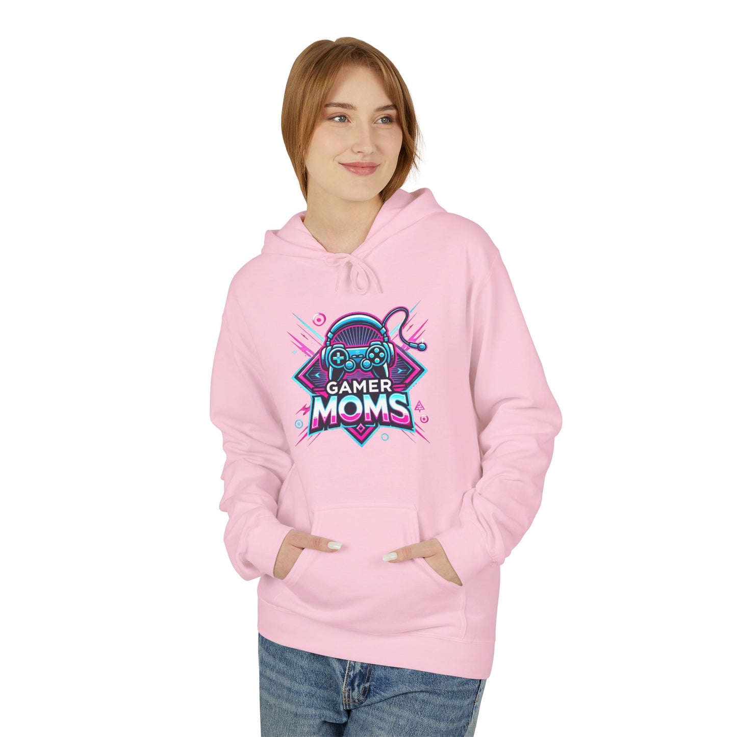 Gamer Mom Unisex Midweight Softstyle Fleece Hoodie