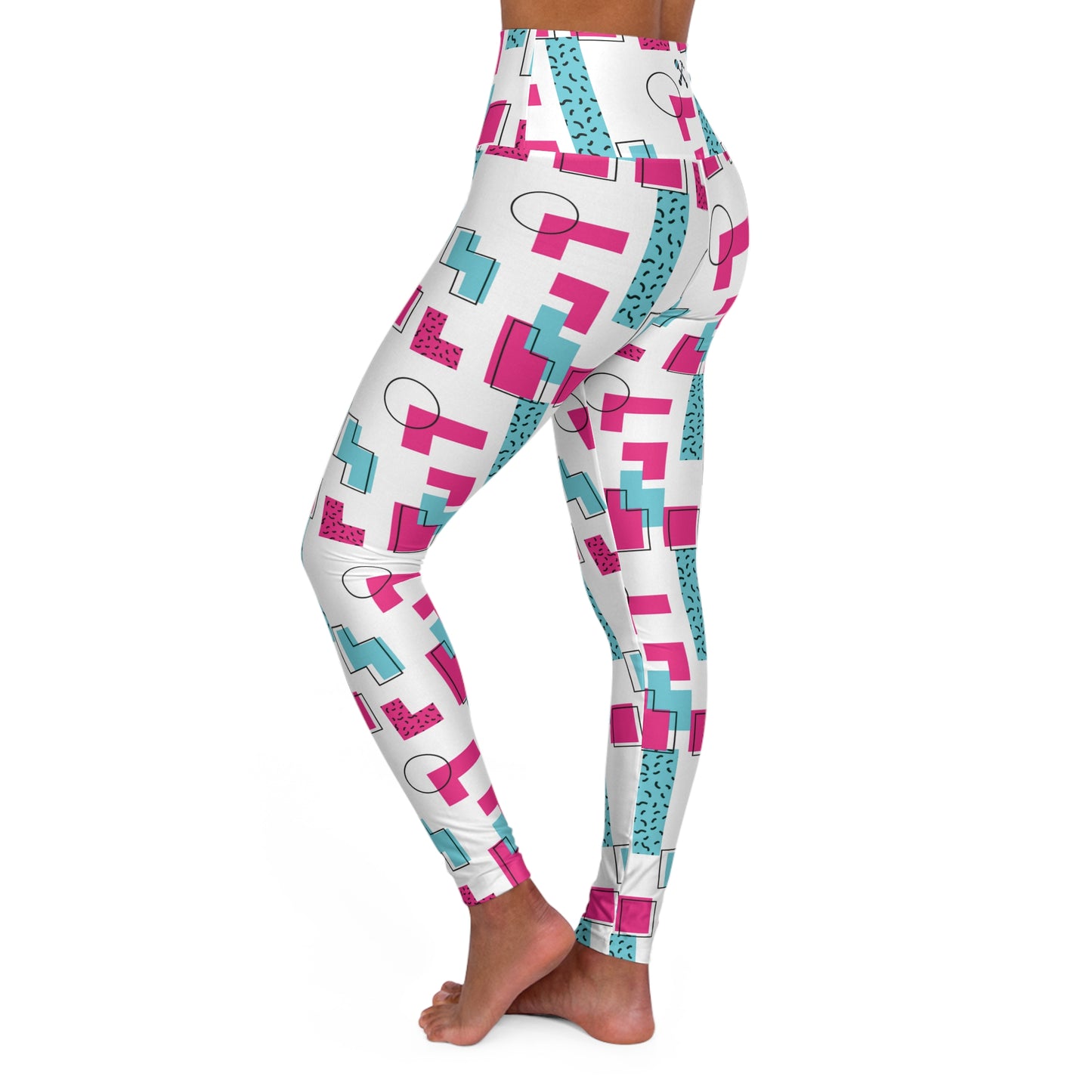 Retro Mom Glow High Waisted Yoga Leggings