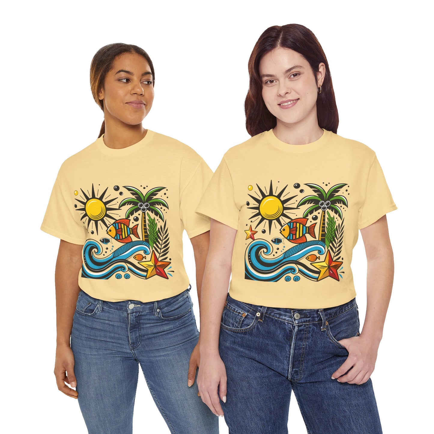 Paradise in Pattern High Contrast Tee