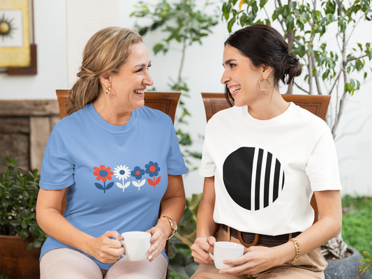 Petals & Patriotism High Contrast Tee