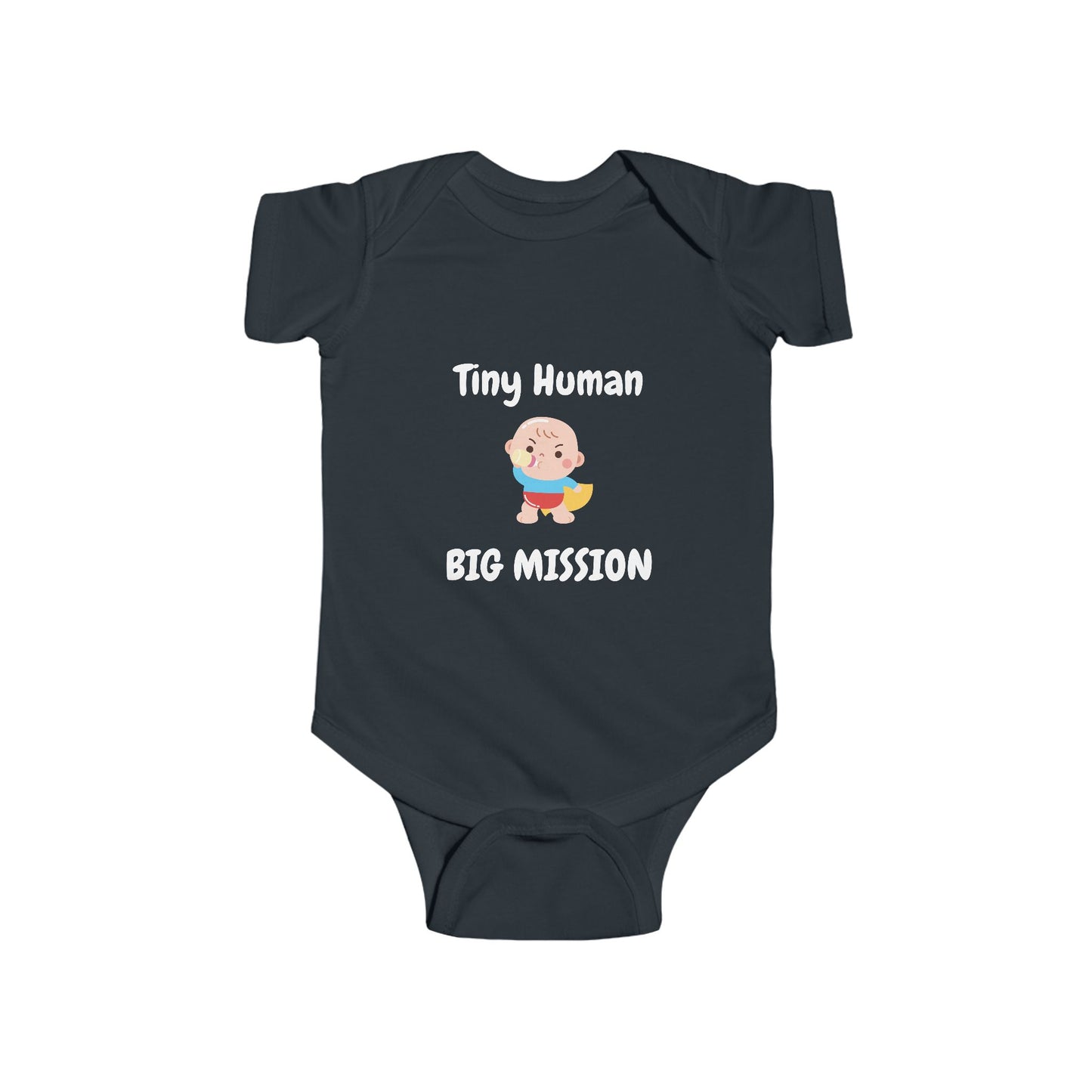 Tiny Human Big Mission Baby One-piece