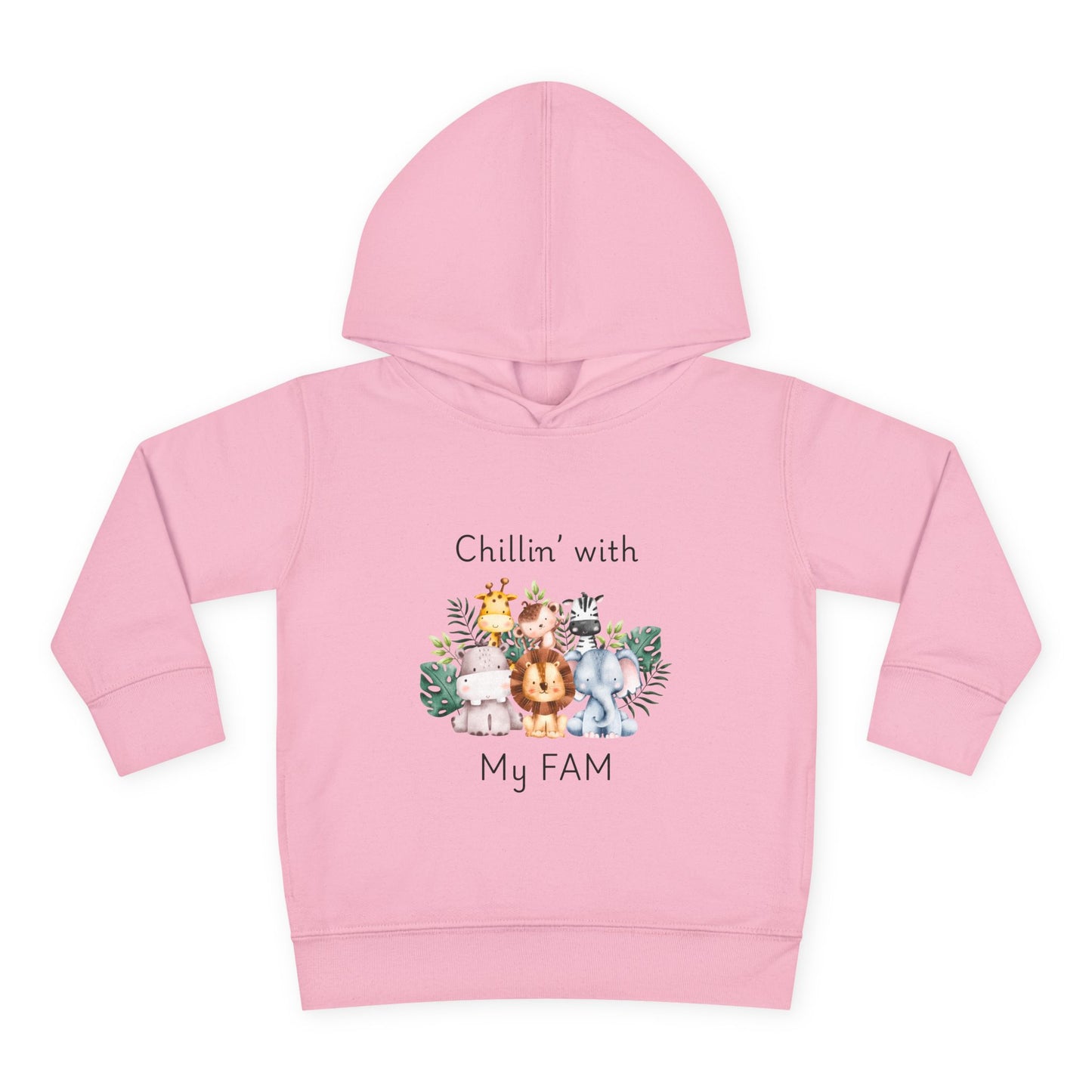 Chillin with My Fam Toddler Fleece Hoodie