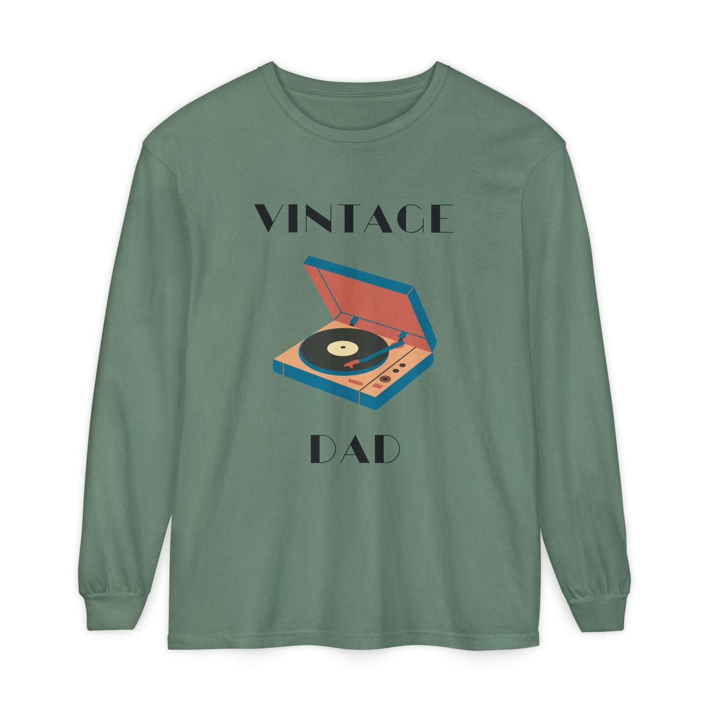 Vintage Dad Long Sleeve Tee Light Green Long-sleeve