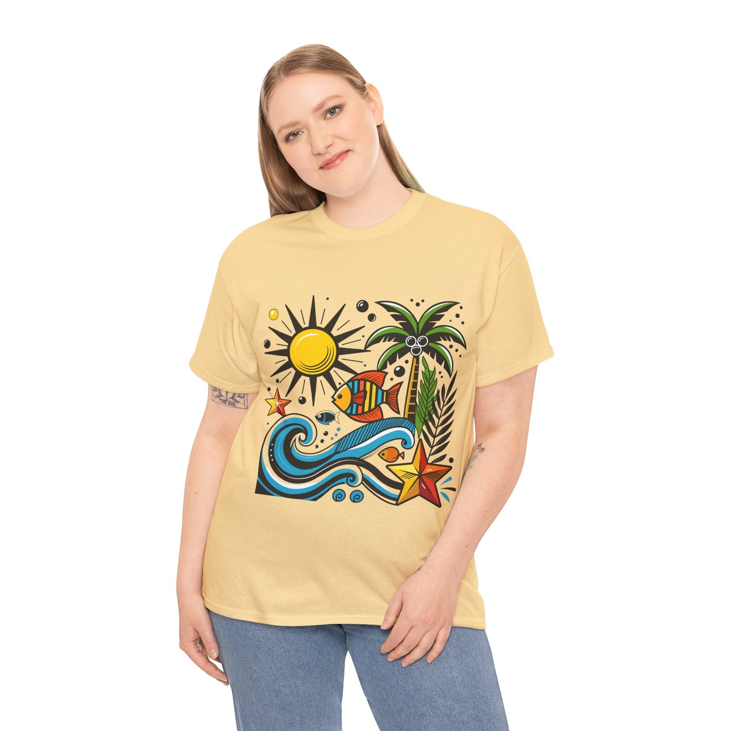 Paradise in Pattern High Contrast Tee