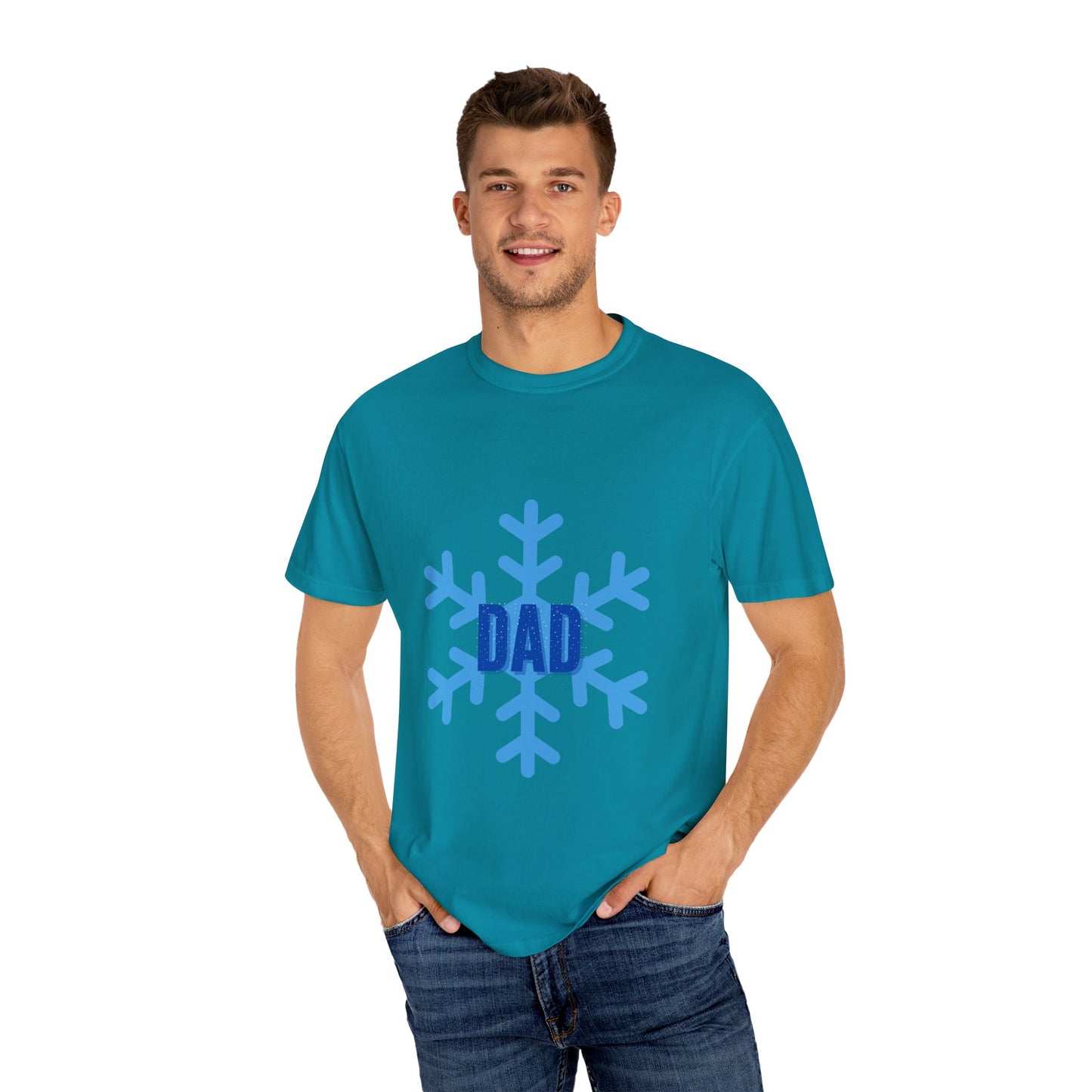 Cool Dad Snowed In Tee Topaz Blue T-Shirt
