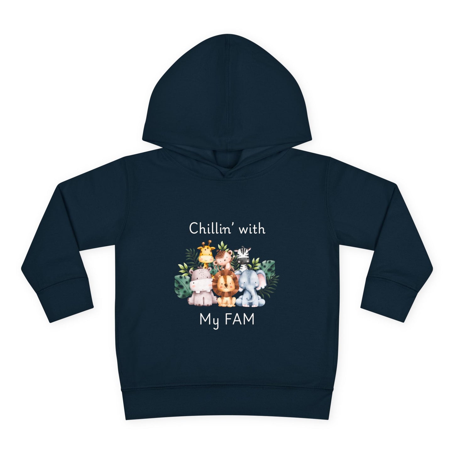 Chillin with My Fam Toddler Fleece Hoodie