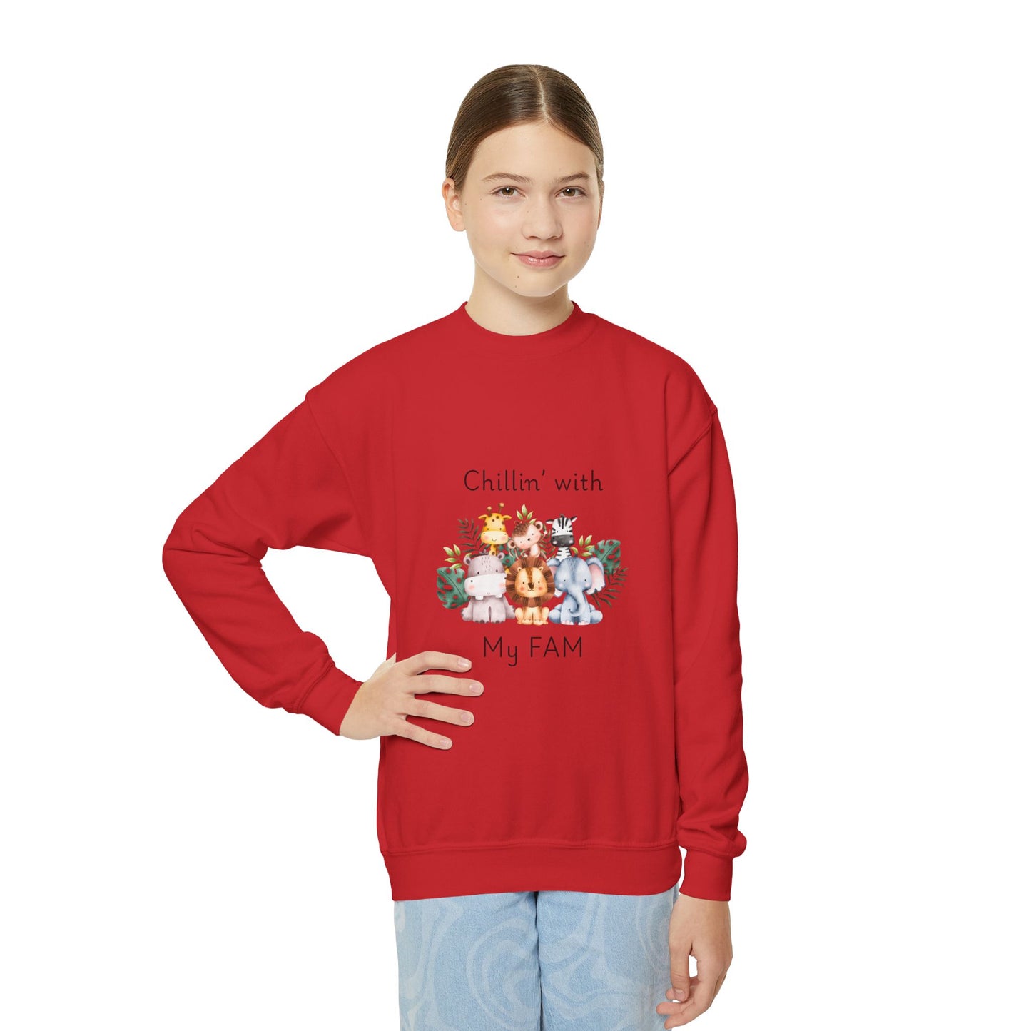 Chillin with My Fam Youth Sweatshirt