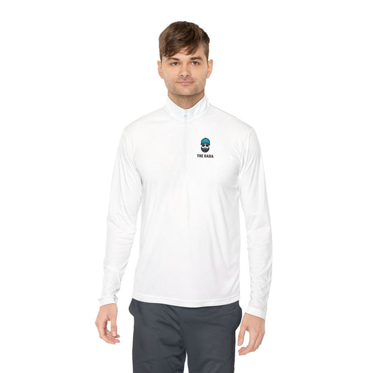The Dada Quarter-Zip Pullover White Long-sleeve