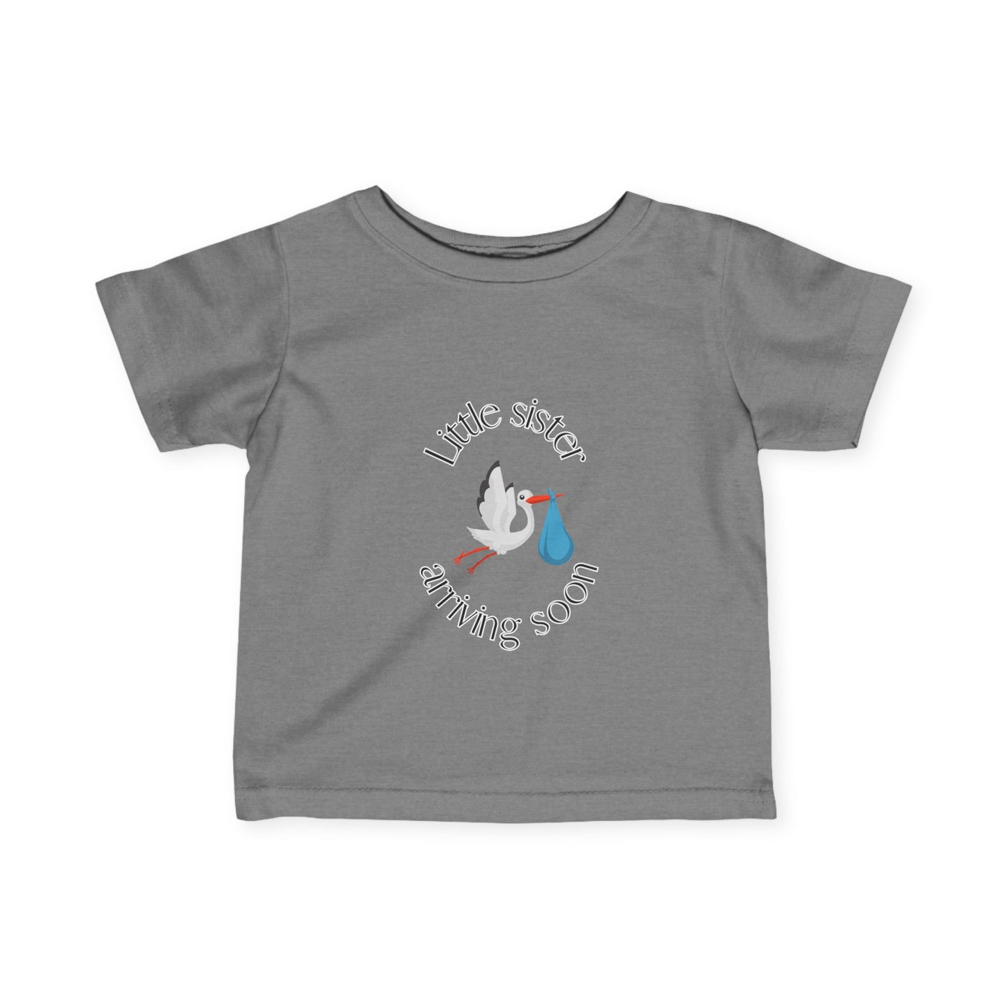 Little Sister Arriving Soon Infant Tee