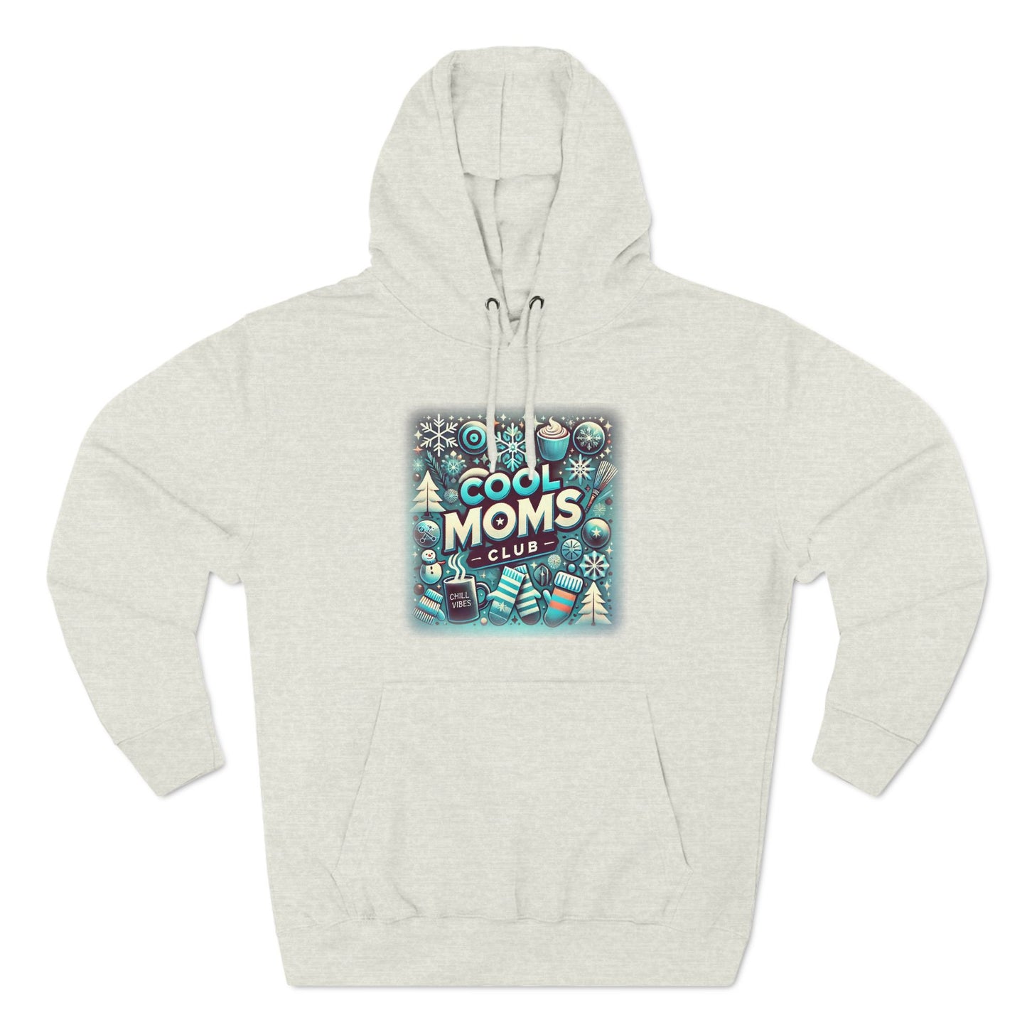 Cool Mom's Club Fleece Hoodie Oatmeal Heather Hoodie