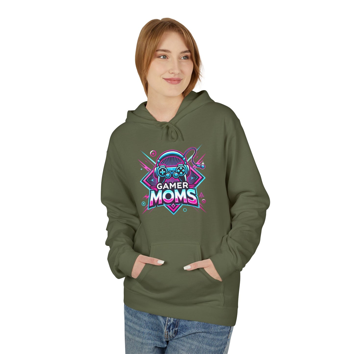 Gamer Mom Unisex Midweight Softstyle Fleece Hoodie