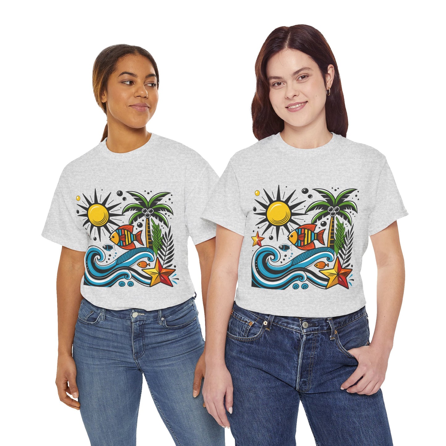 Paradise in Pattern High Contrast Tee