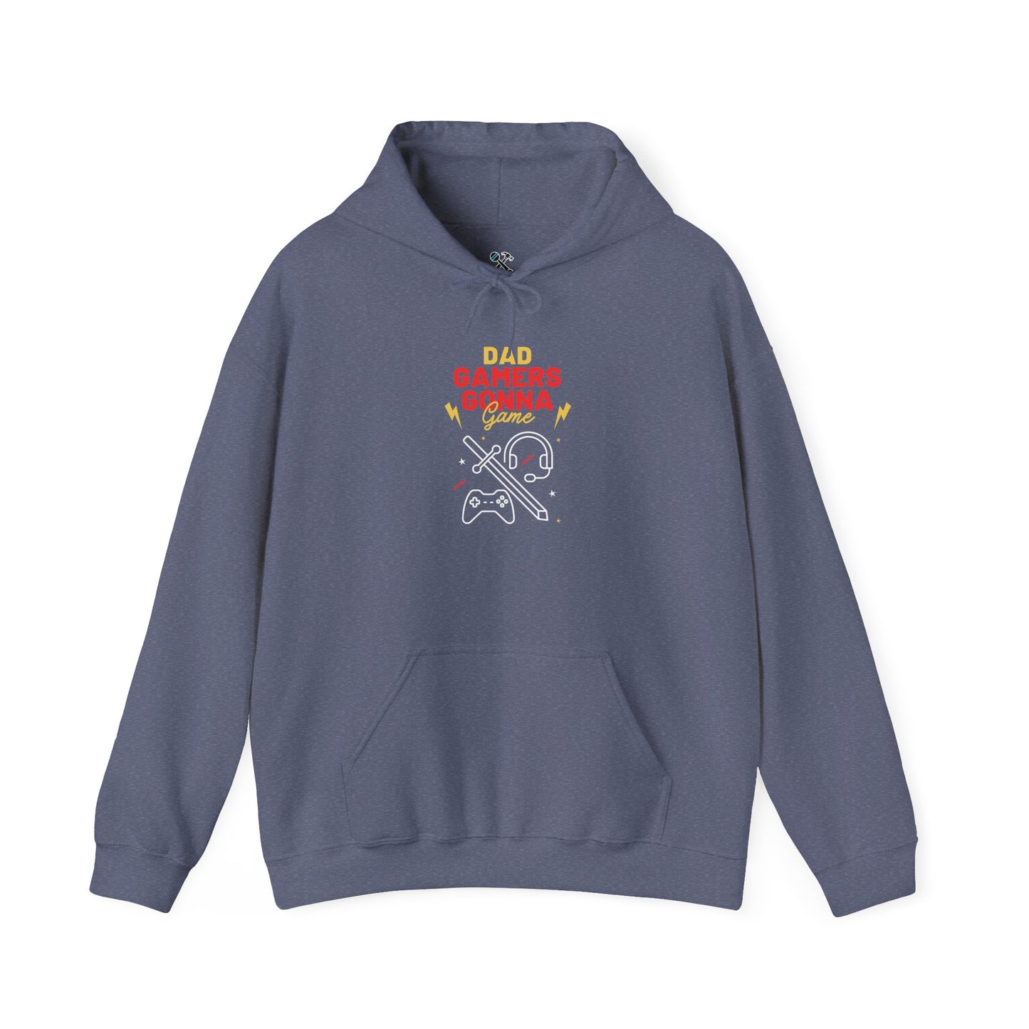 Gamer Dad's Hoodie Heather Navy Hoodie