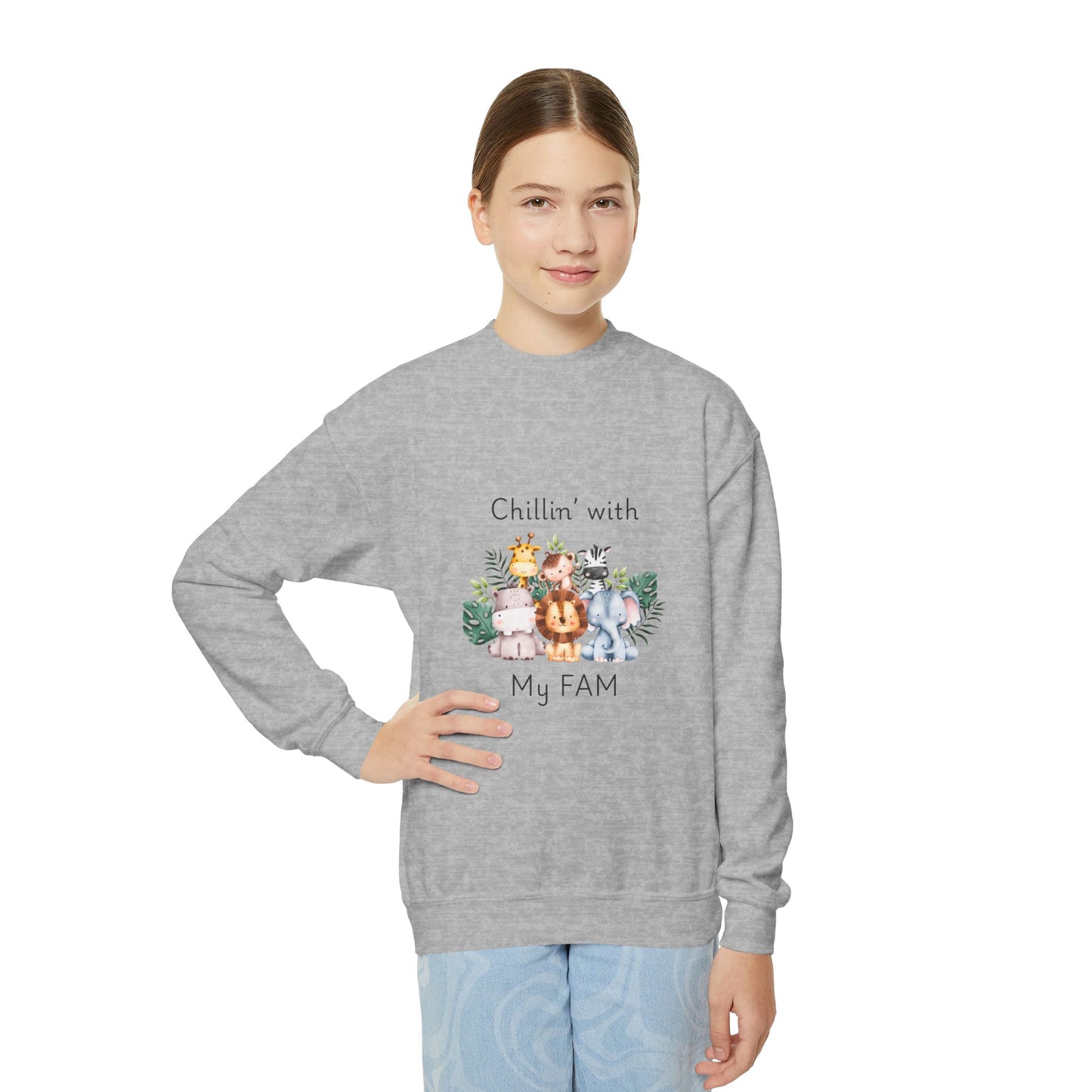 Chillin with My Fam Youth Sweatshirt