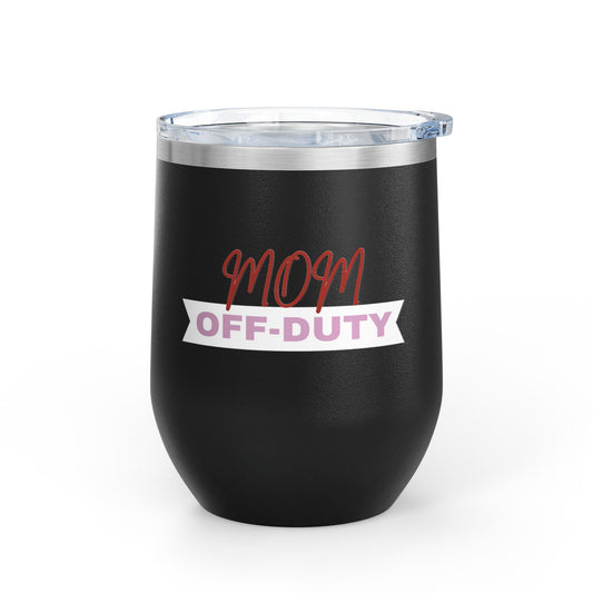 Mom Off Duty Wine Tumbler, 12oz