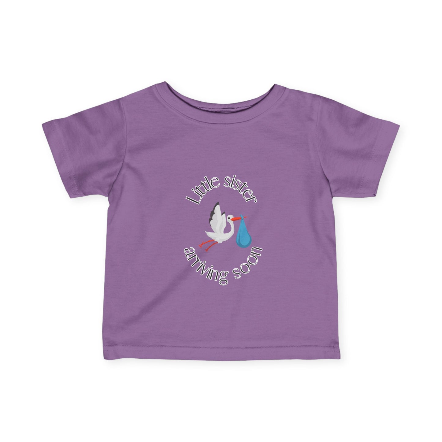 Little Sister Arriving Soon Infant Tee