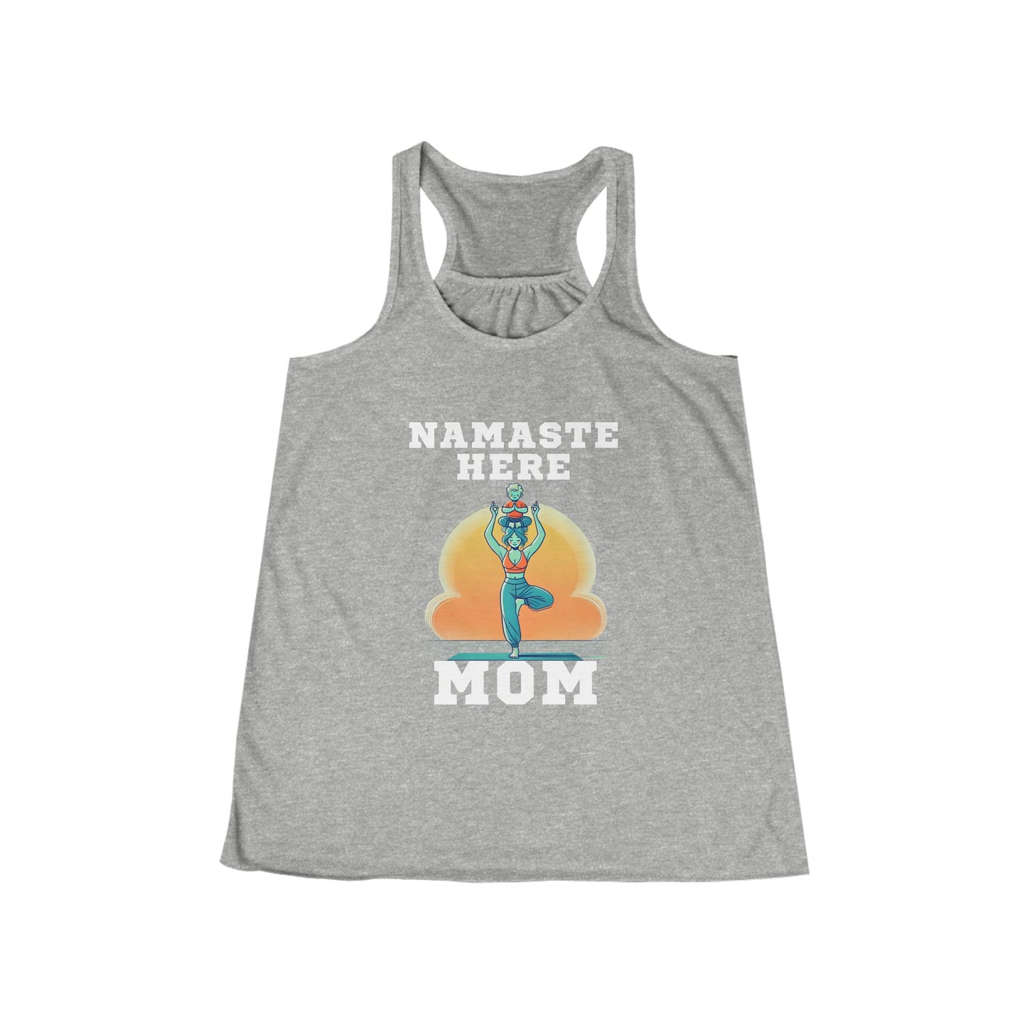 Namaste Here Mom Racerback Tank