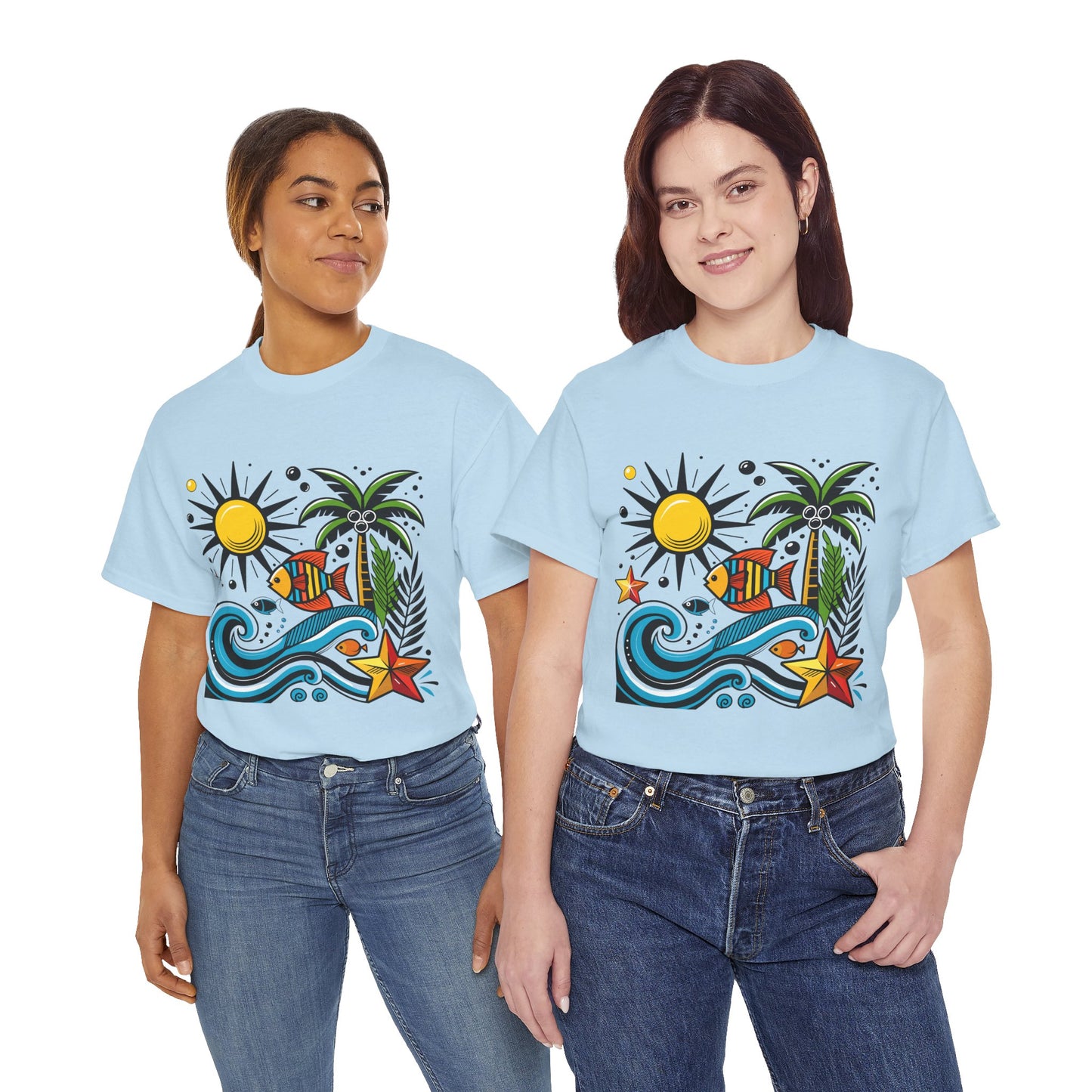 Paradise in Pattern High Contrast Tee