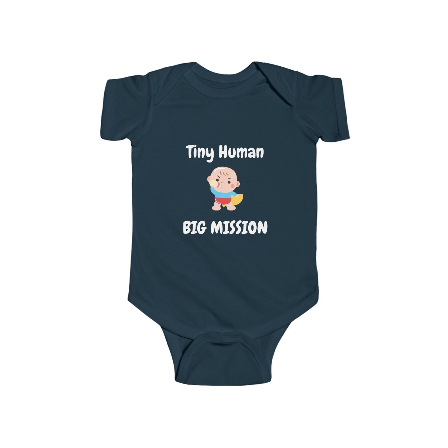 Tiny Human Big Mission Baby One-piece