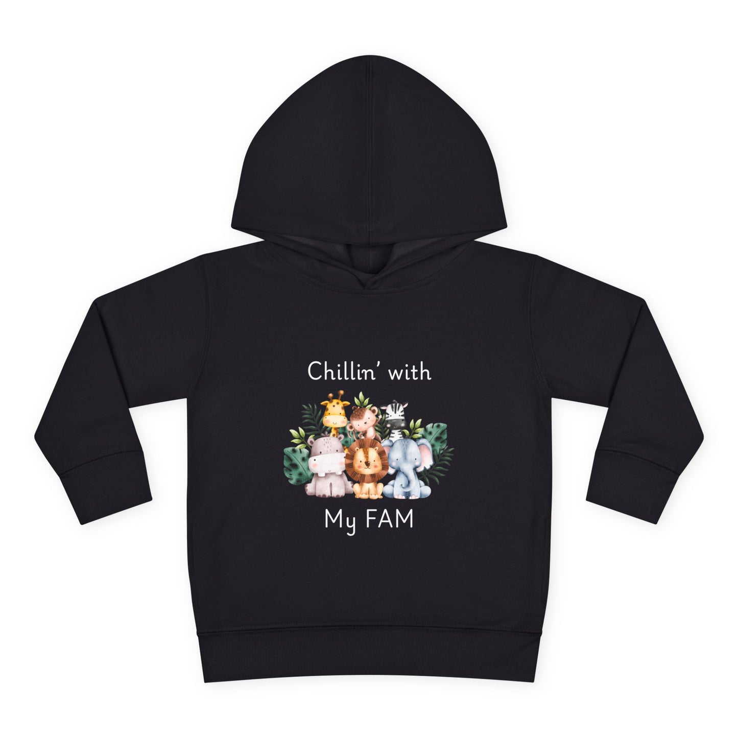 Chillin with My Fam Toddler Fleece Hoodie