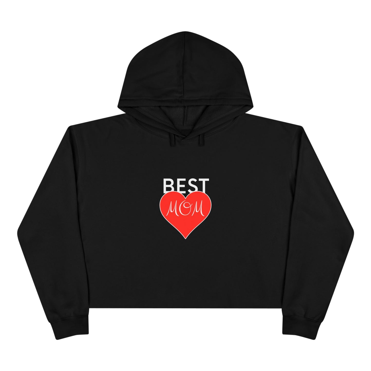 Best Mom Crop Hoodie