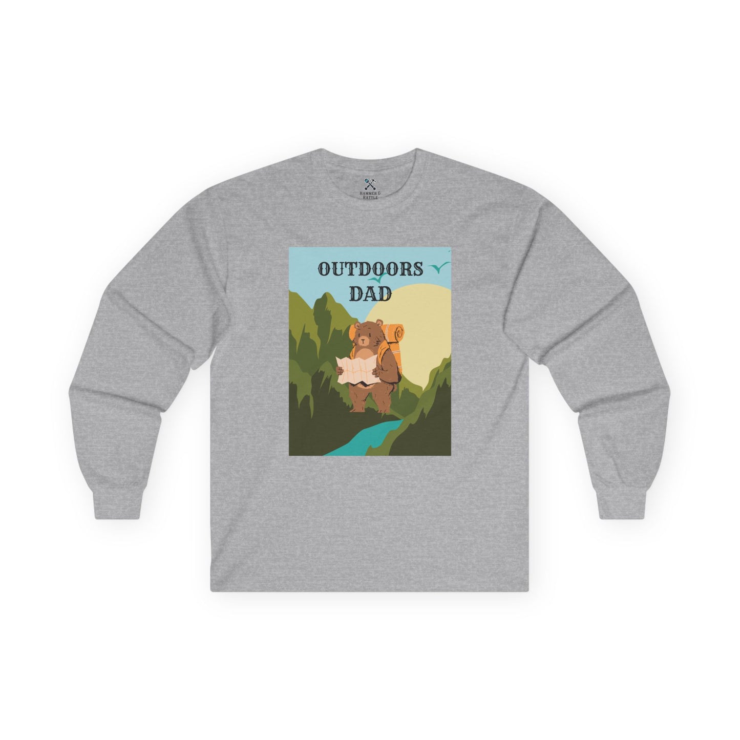 Outdoors Dad - Bear Edition Long Sleeve Tee