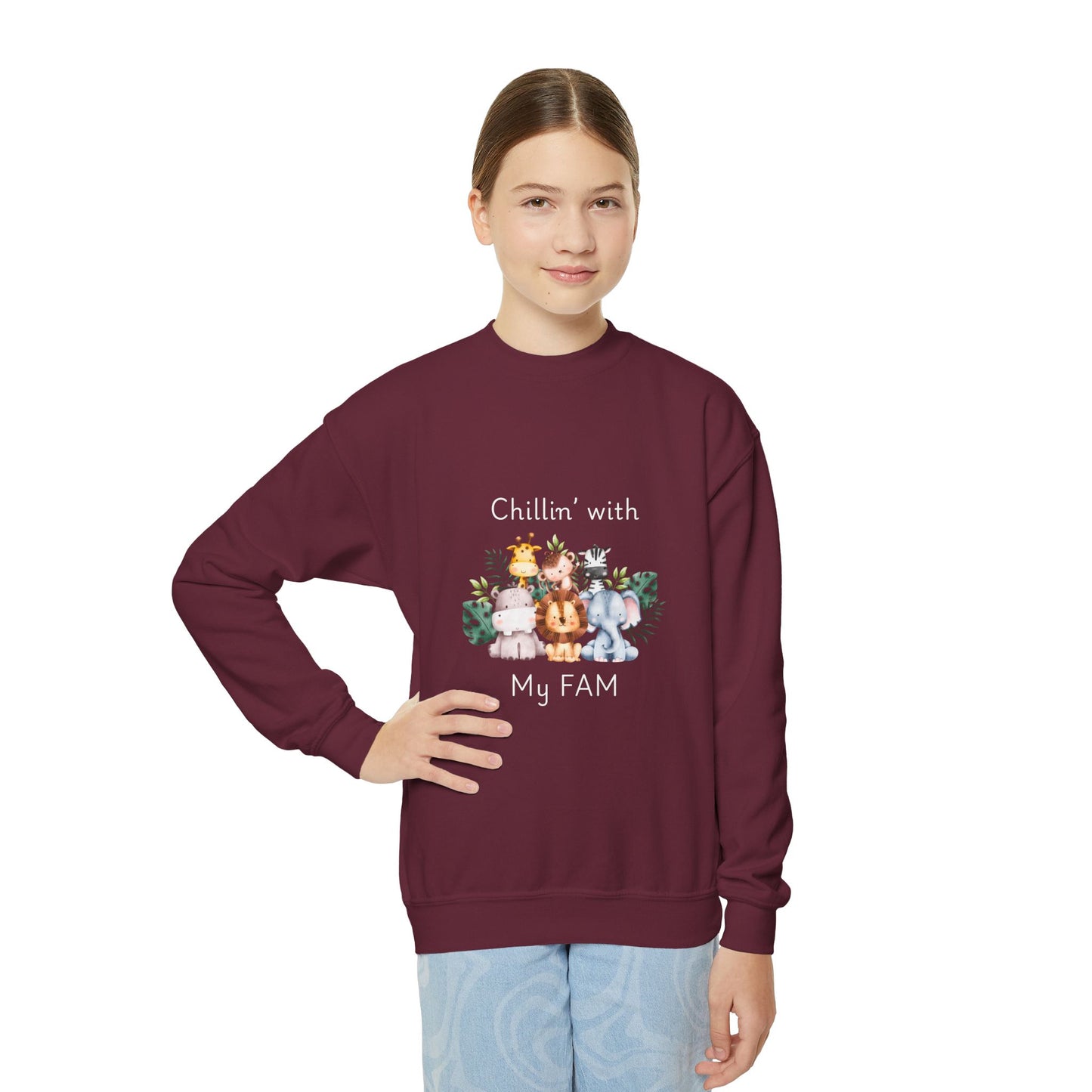 Chillin with My Fam Youth Sweatshirt