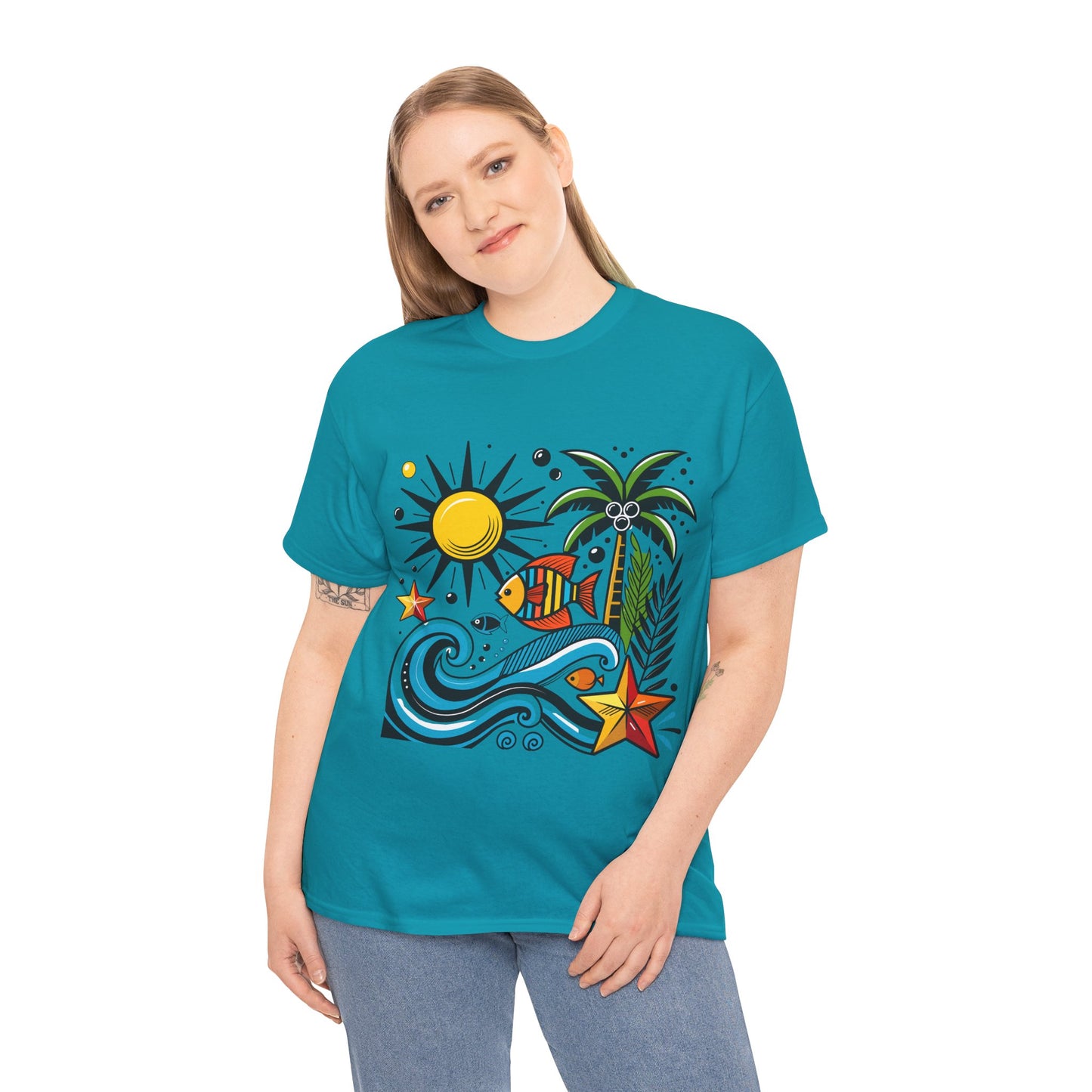 Paradise in Pattern High Contrast Tee