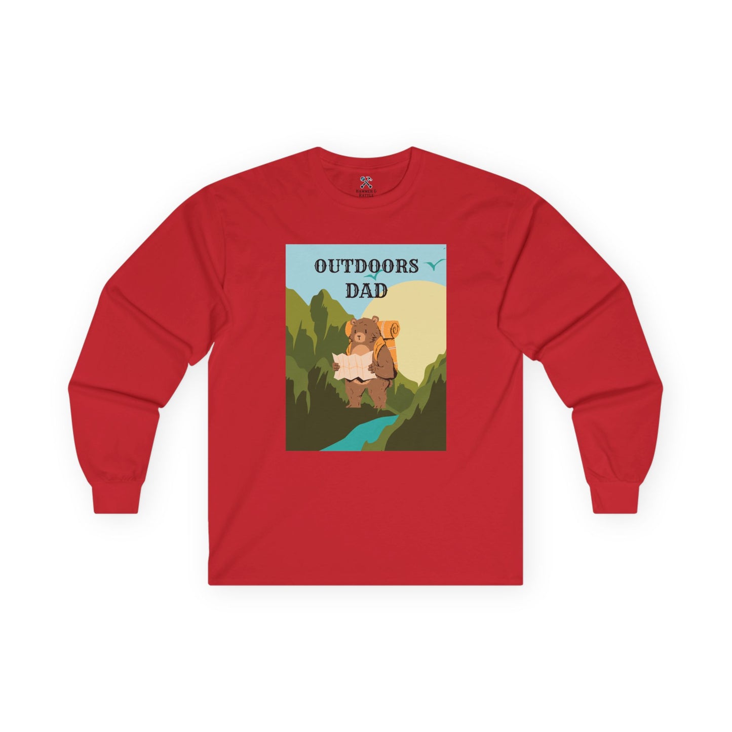 Outdoors Dad - Bear Edition Long Sleeve Tee