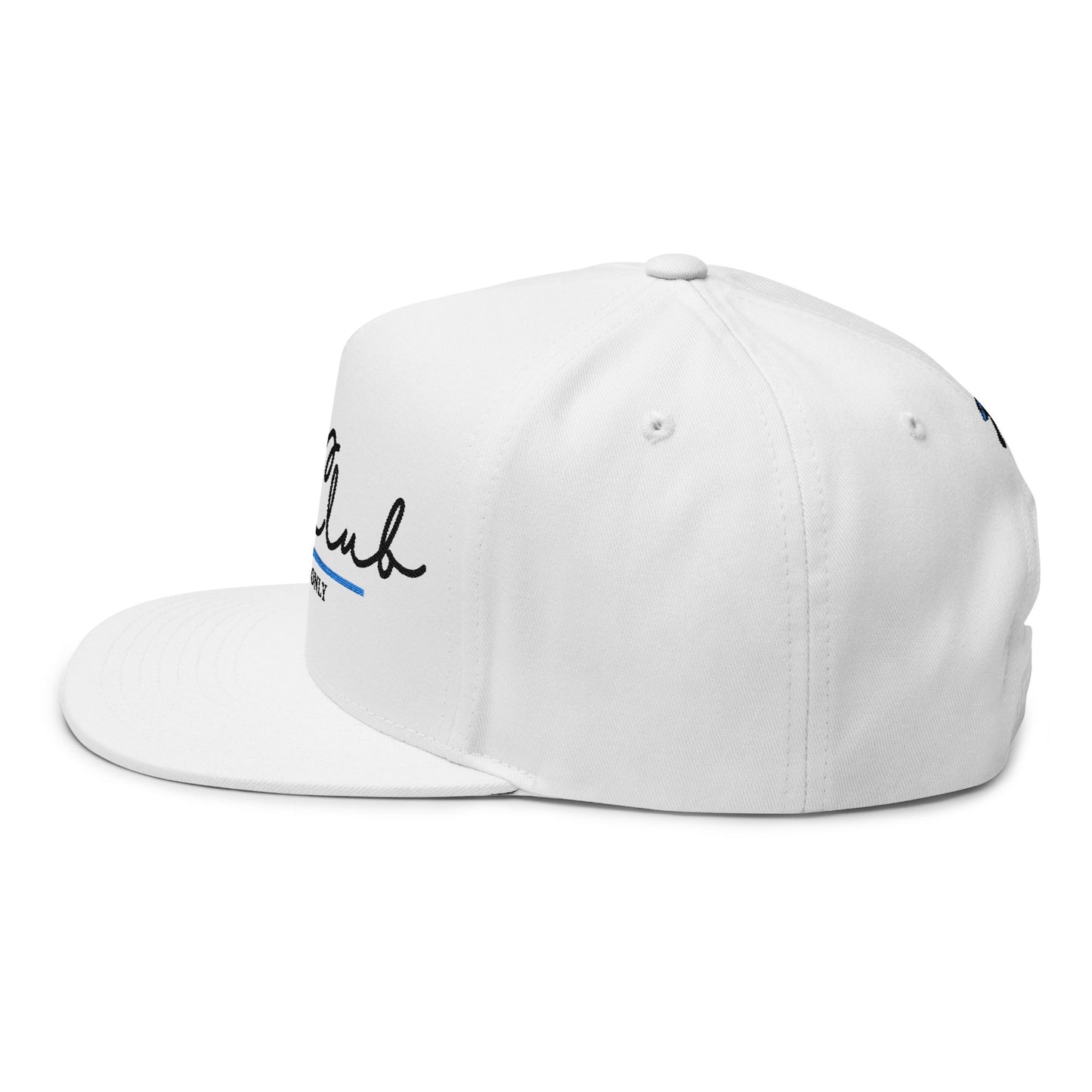 Mom Club Members Only Flat Bill Hat - Embroidered