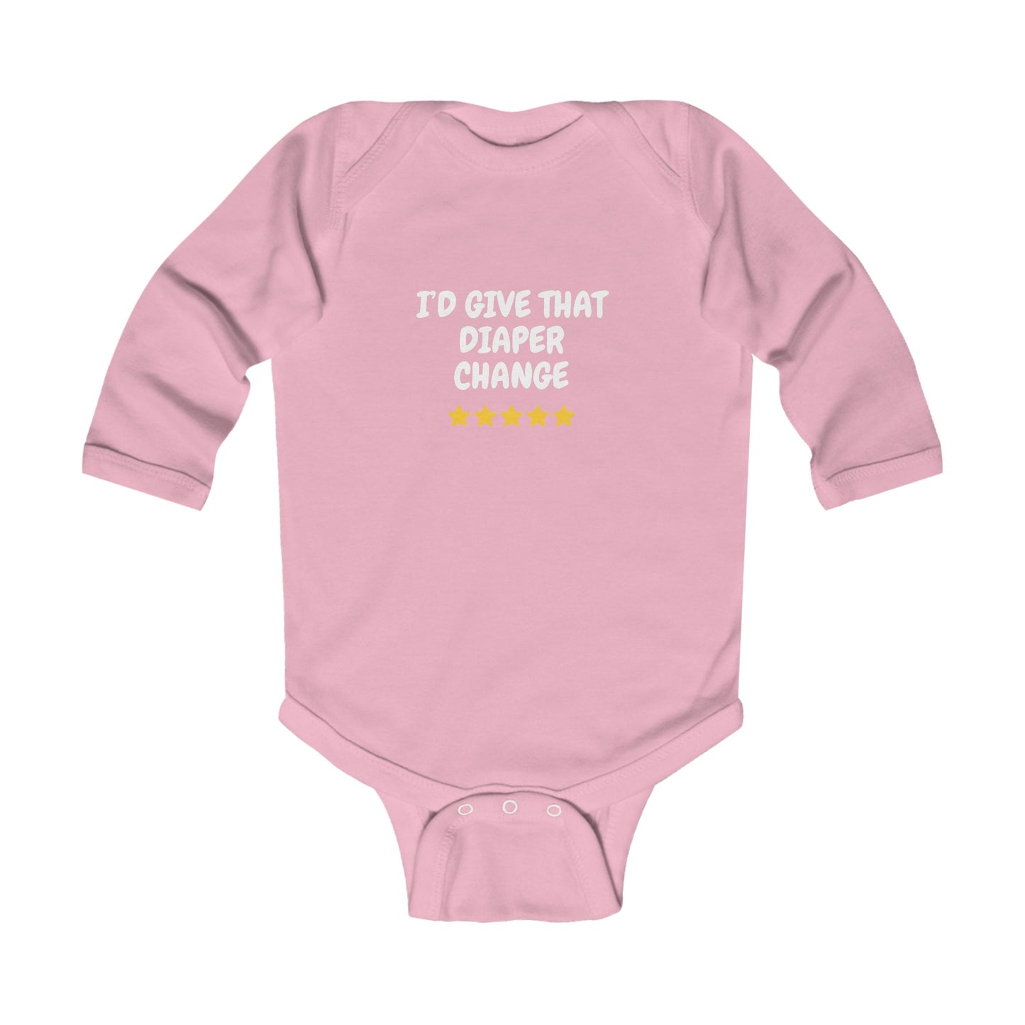 5 Star Diaper Change Infant Long Sleeve Bodysuit