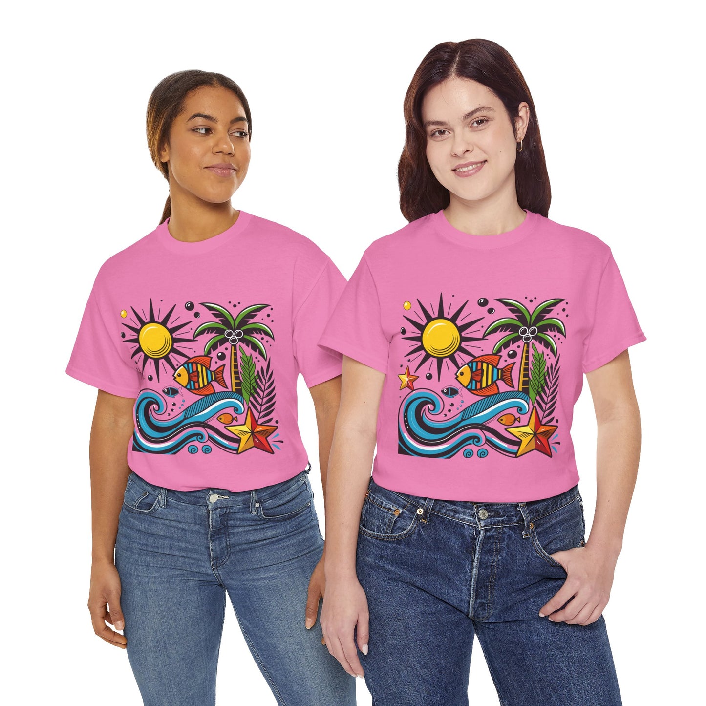Paradise in Pattern High Contrast Tee