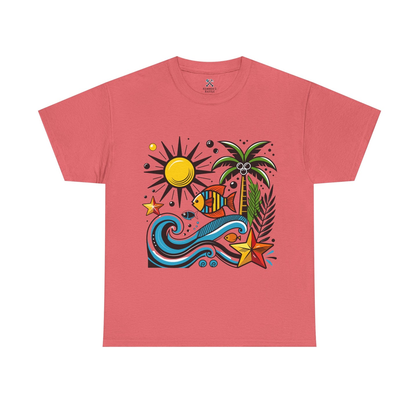 Paradise in Pattern High Contrast Tee