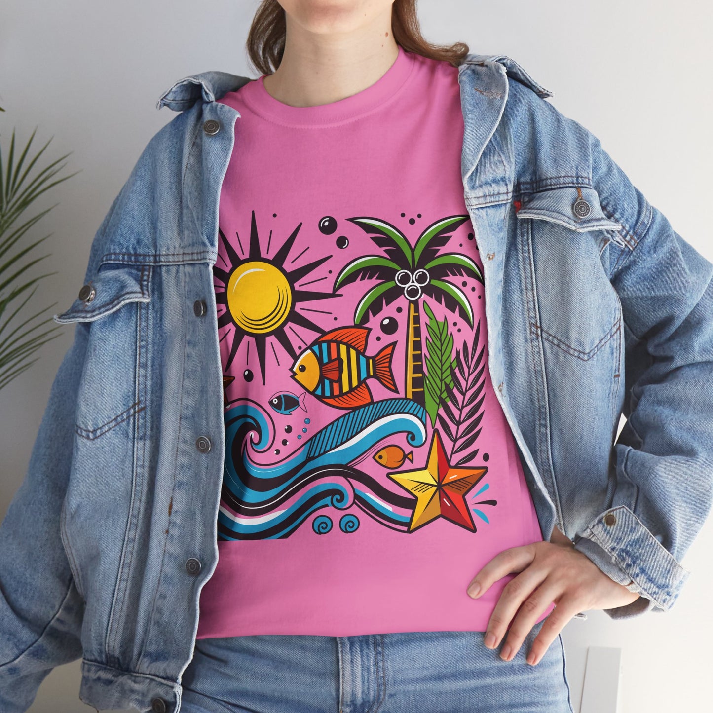 Paradise in Pattern High Contrast Tee
