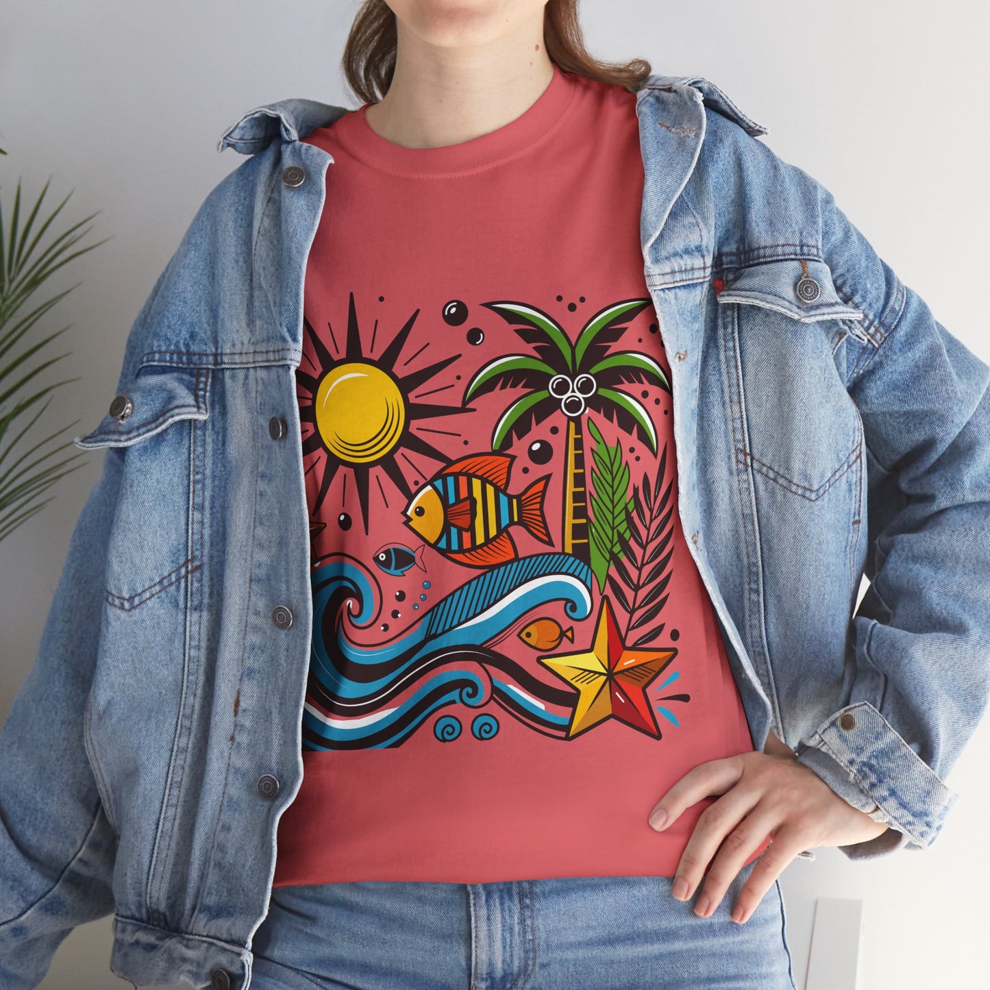 Paradise in Pattern High Contrast Tee