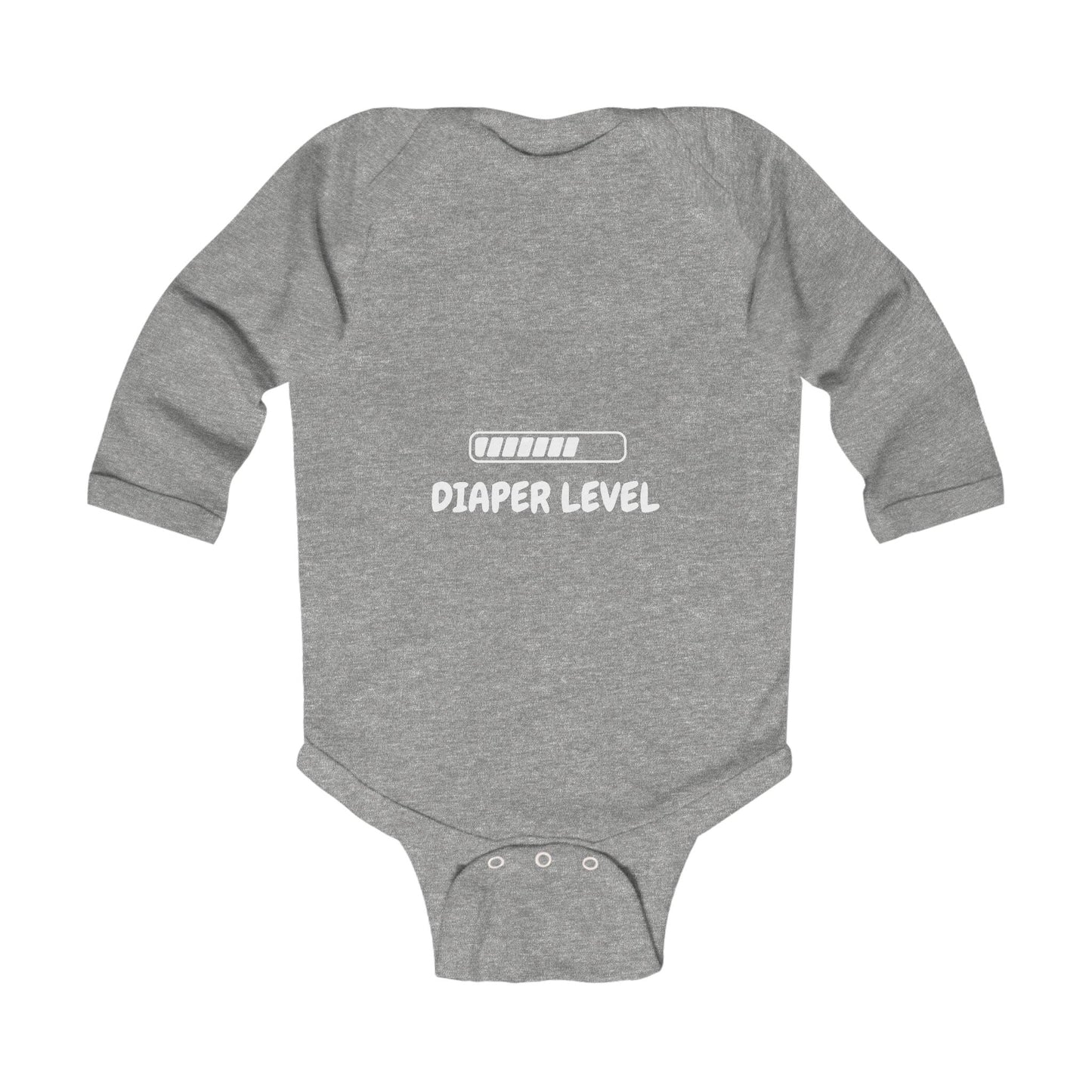 Diaper Level Baby Long Sleeve One-piece
