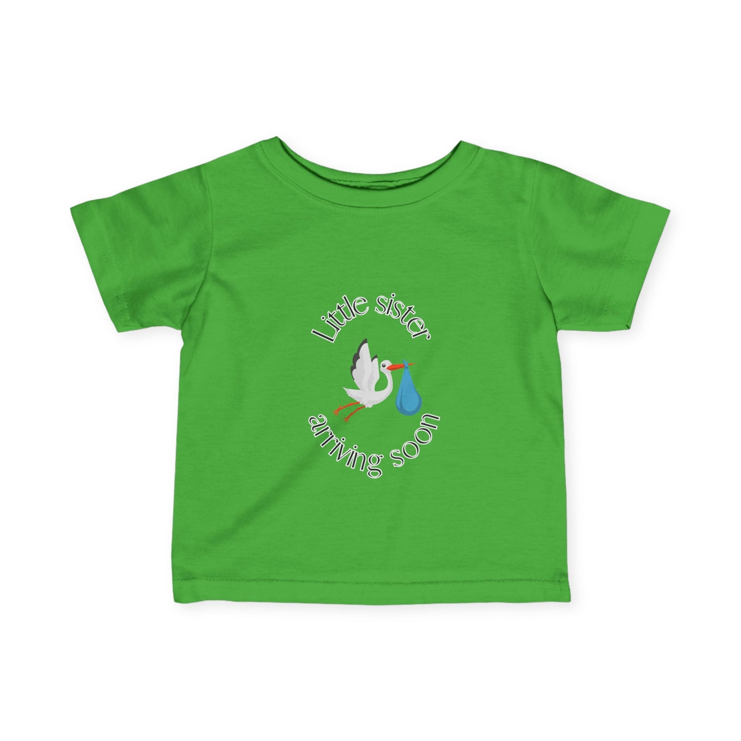 Little Sister Arriving Soon Infant Tee