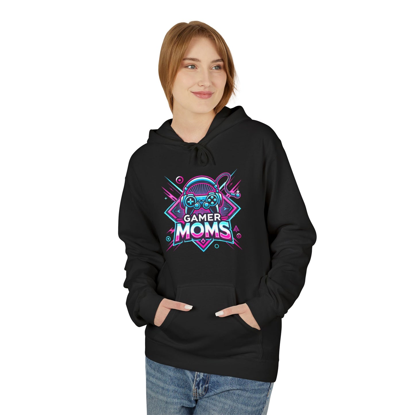 Gamer Mom Unisex Midweight Softstyle Fleece Hoodie