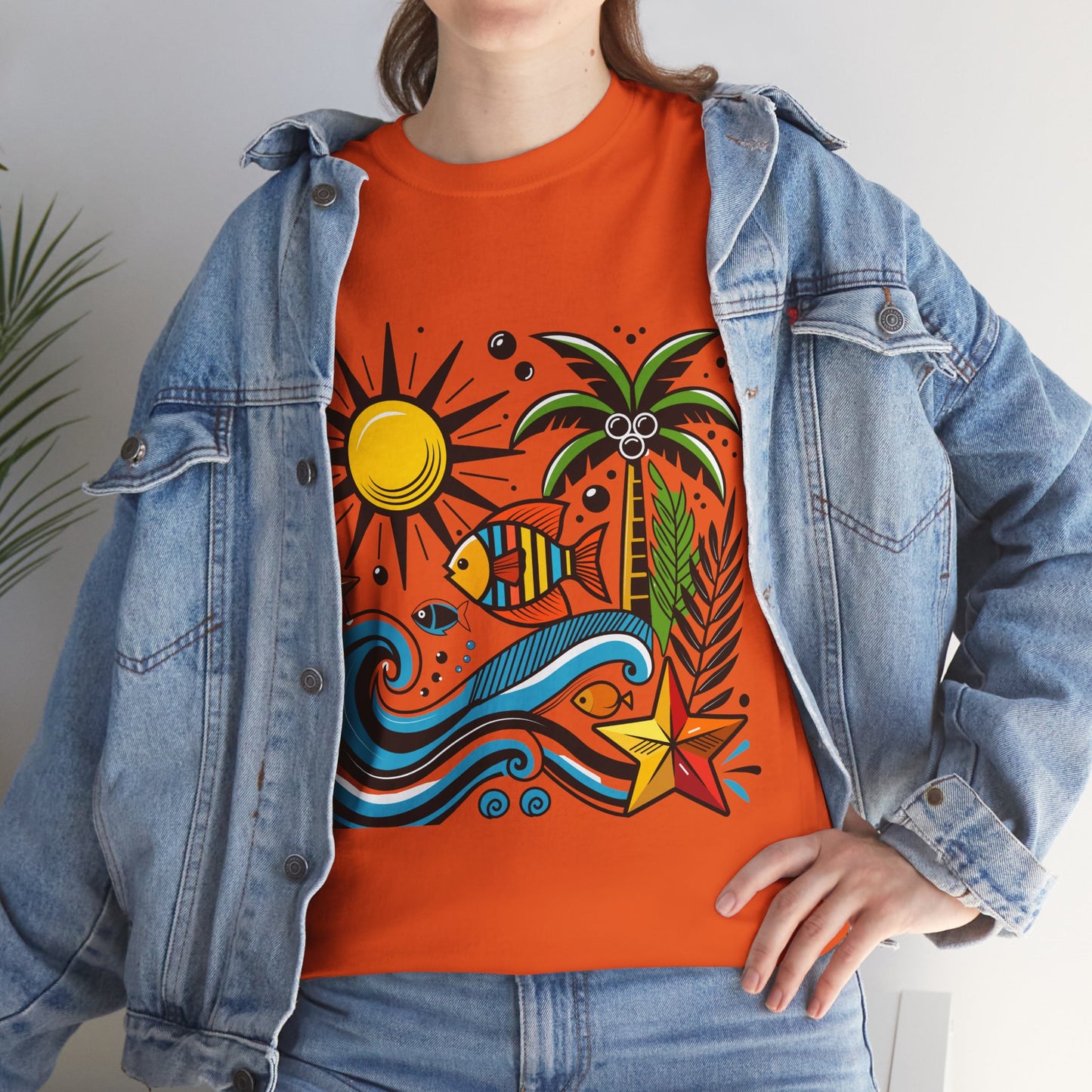Paradise in Pattern High Contrast Tee