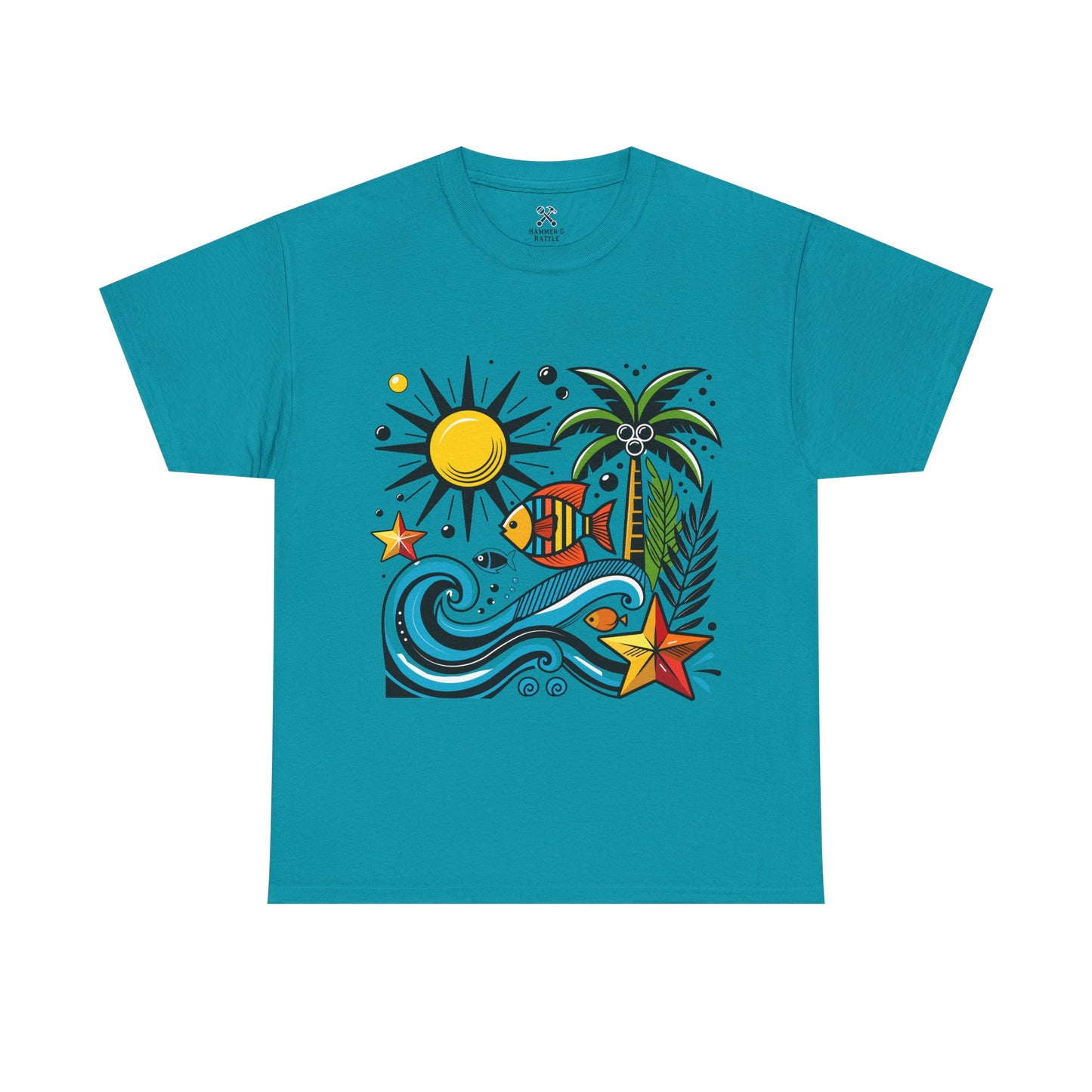 Paradise in Pattern High Contrast Tee