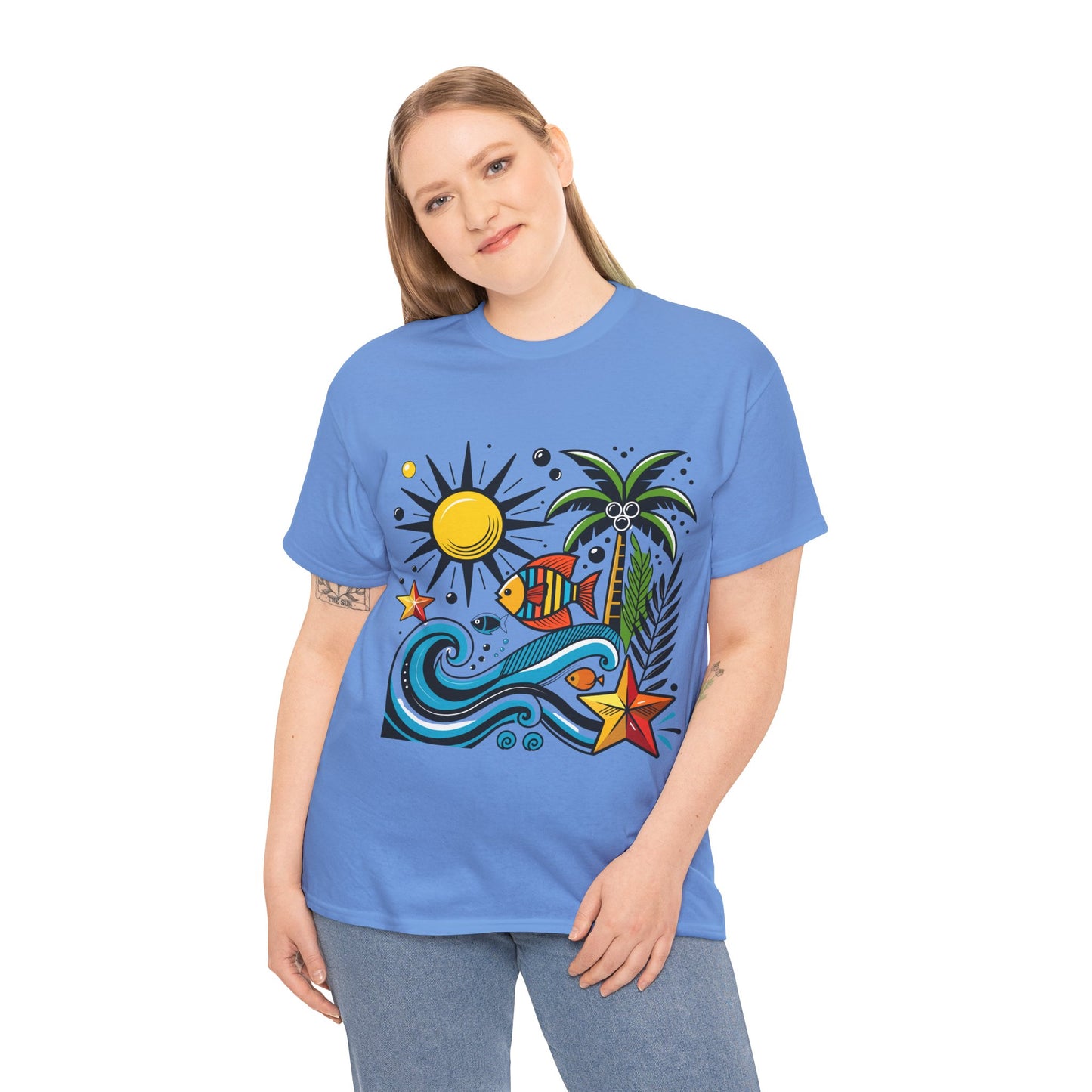 Paradise in Pattern High Contrast Tee